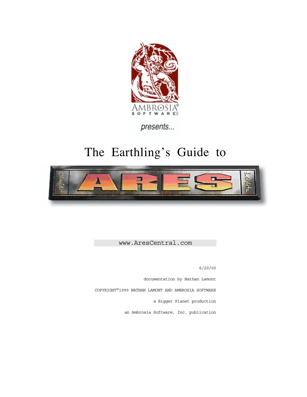 Earthlings Guide to Ares