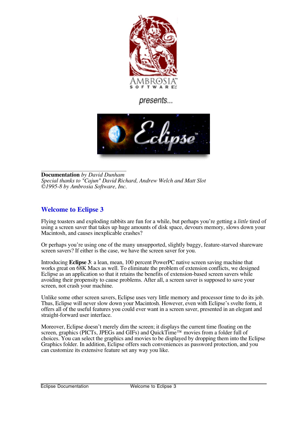 Eclipse Documentation