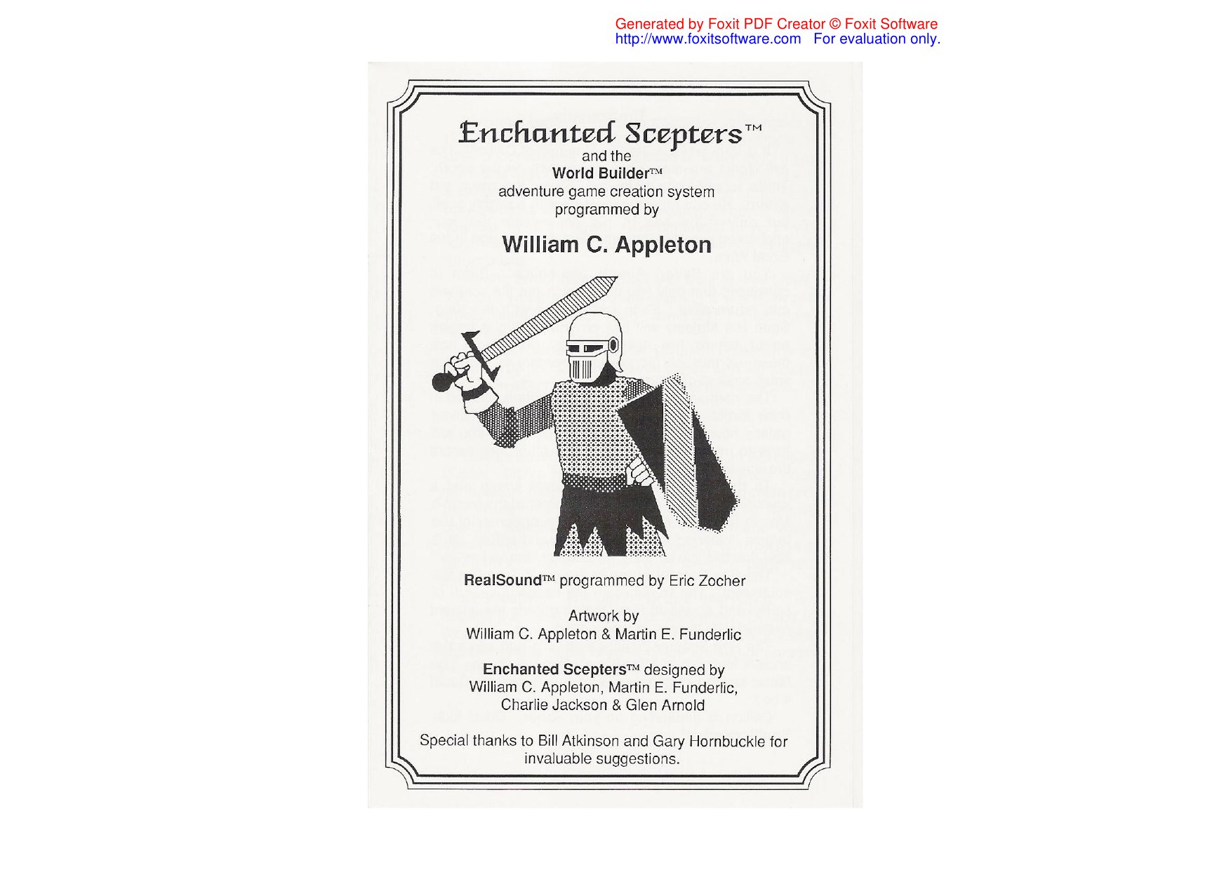 Enchanted Scepters manual