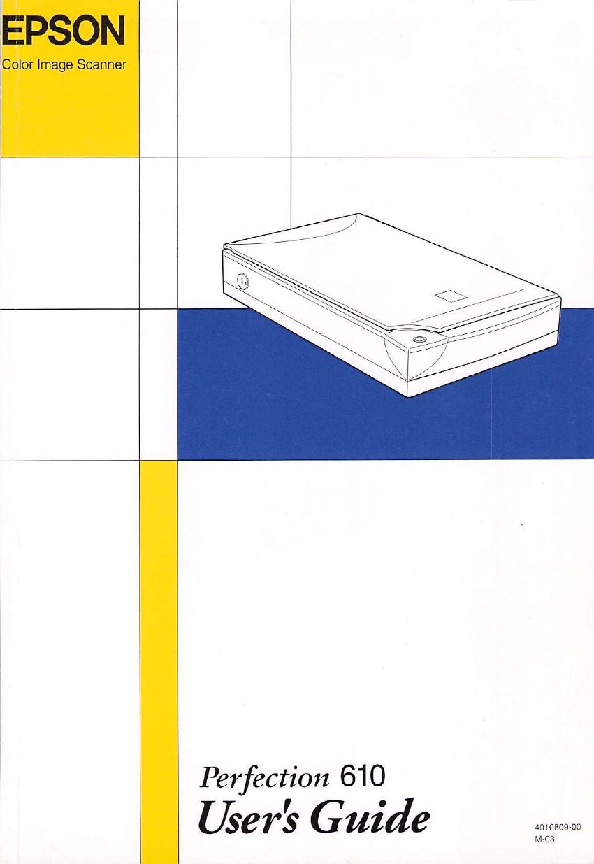 Epson Perfection 610 ebook