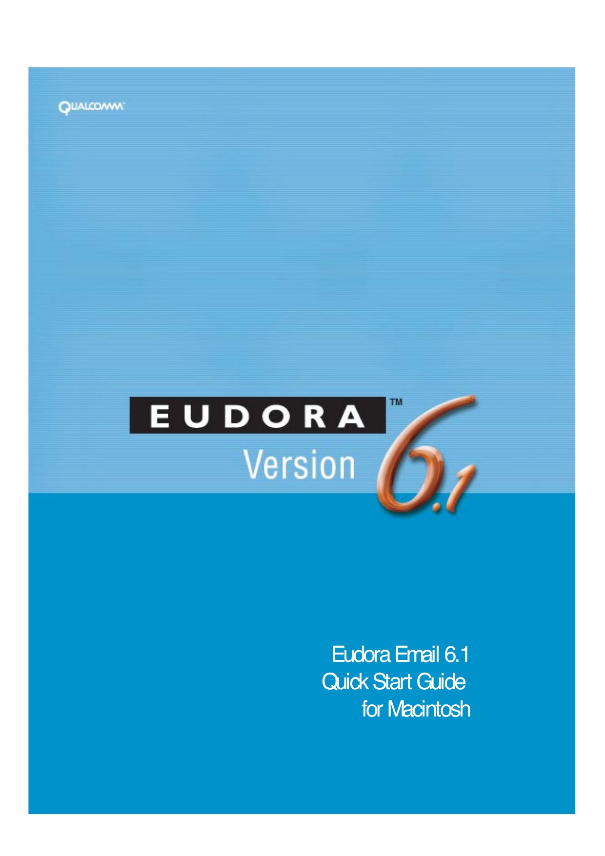 Eudora 61 QSG for Mac
