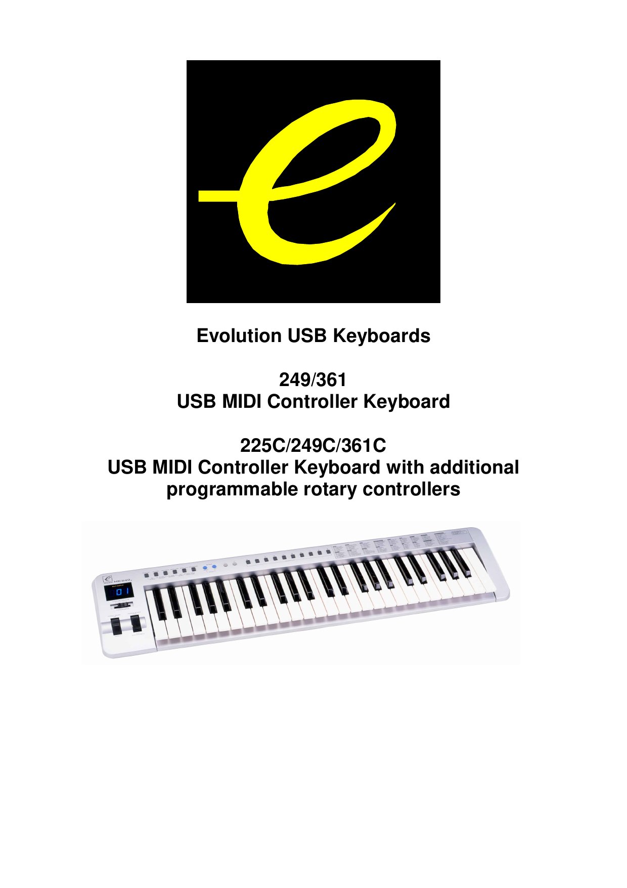 EVOLUTION usb keyb user man 1