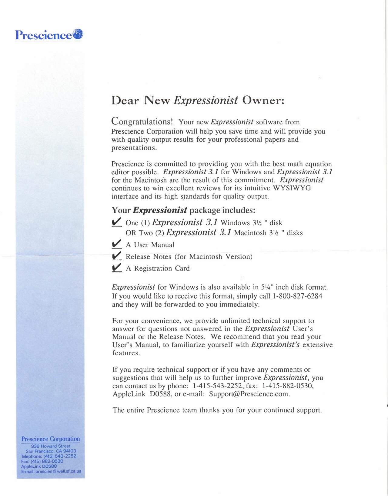 Expressionist 3.14 Release notes