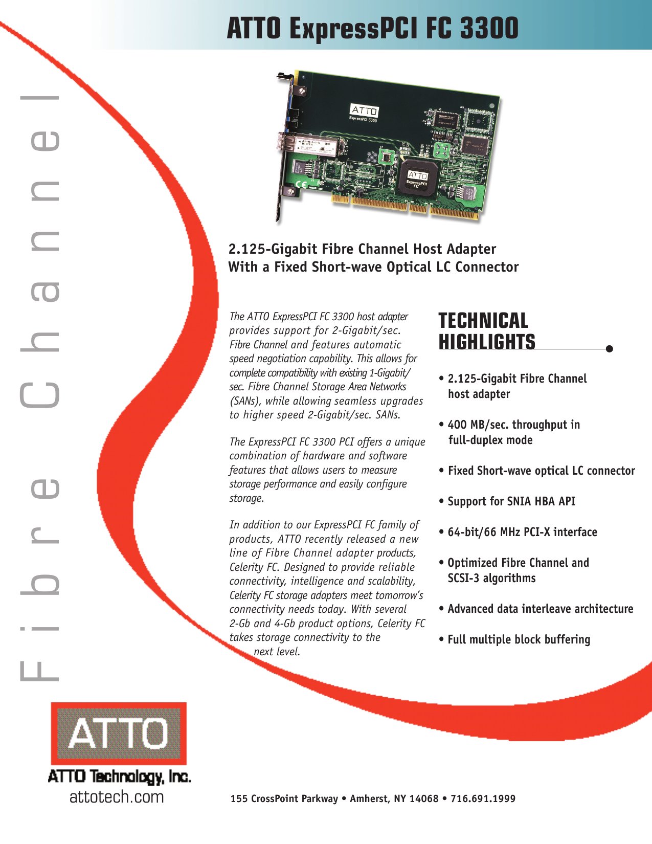 ExpressPCI FC3300 Technical Specifications