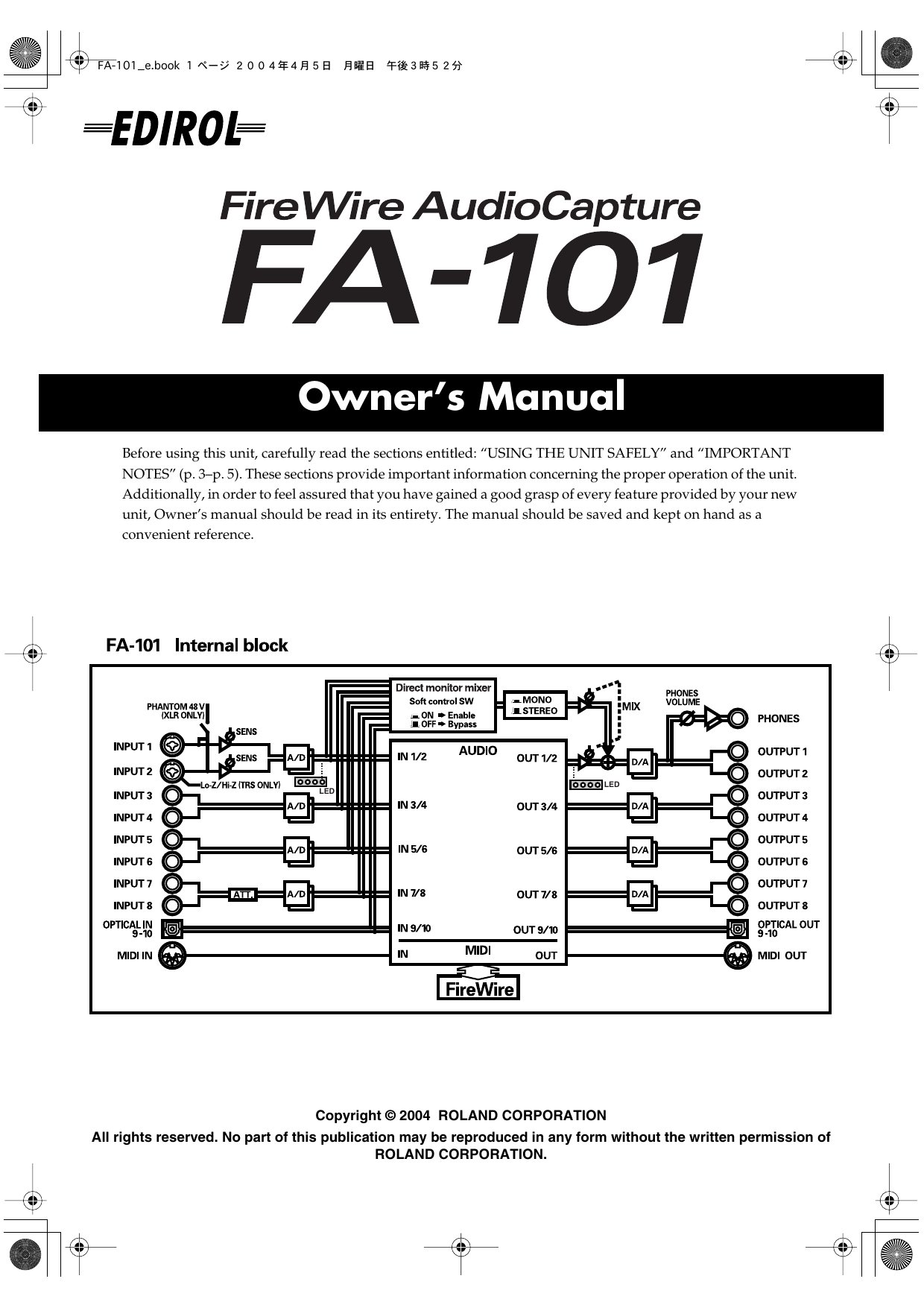 FA 101 OM