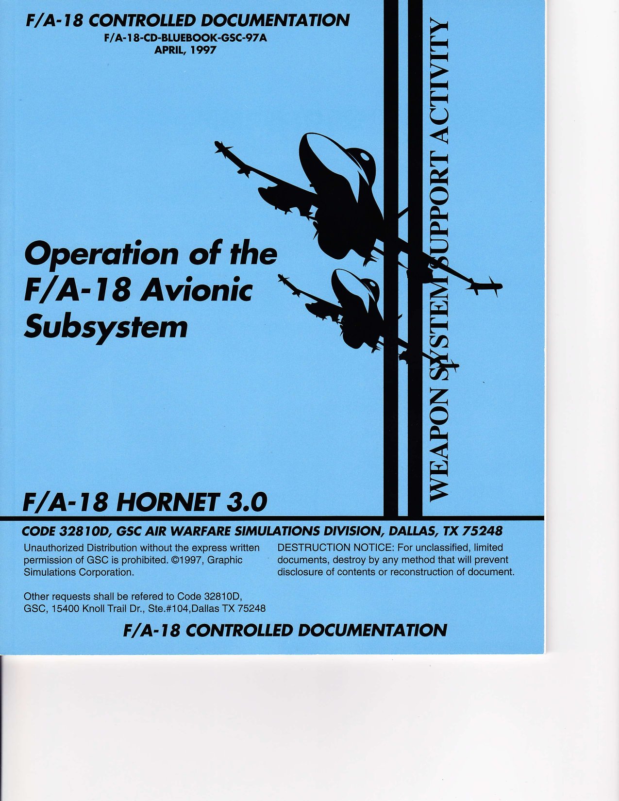FA 18 Hornet 3.0 Manual