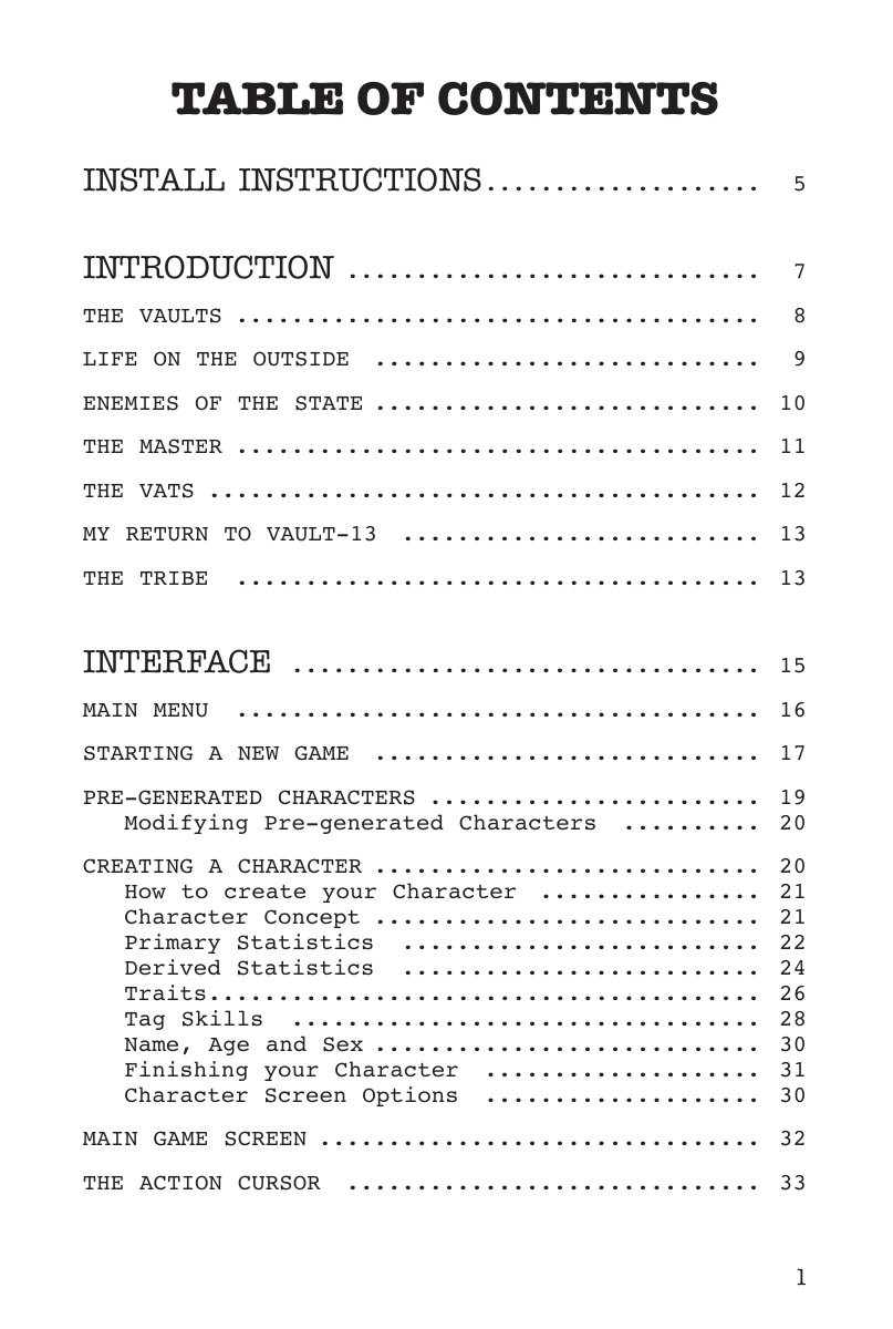 Fallout 2 Manual