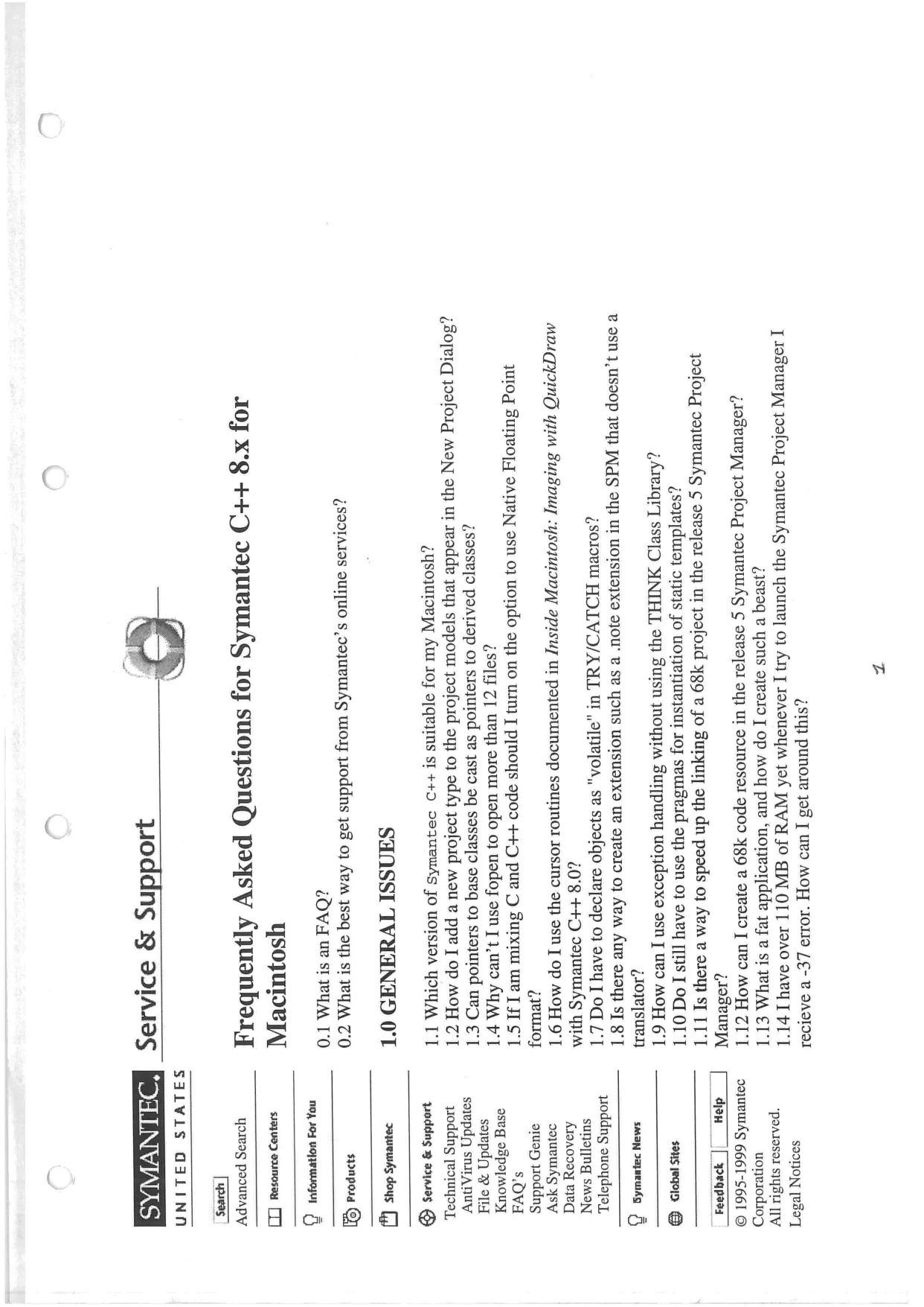 FAQ SymantecC