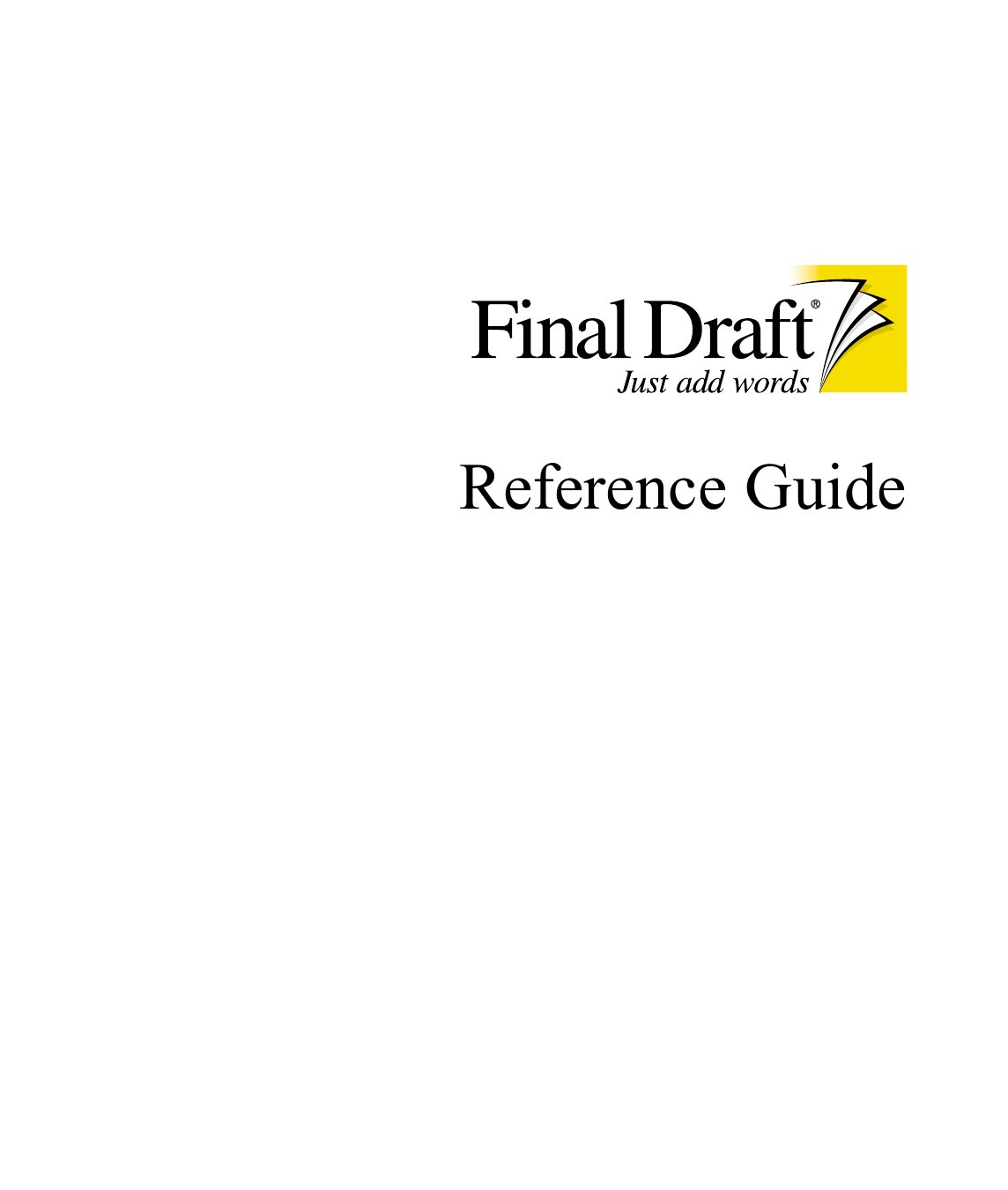 Final Draft Manual