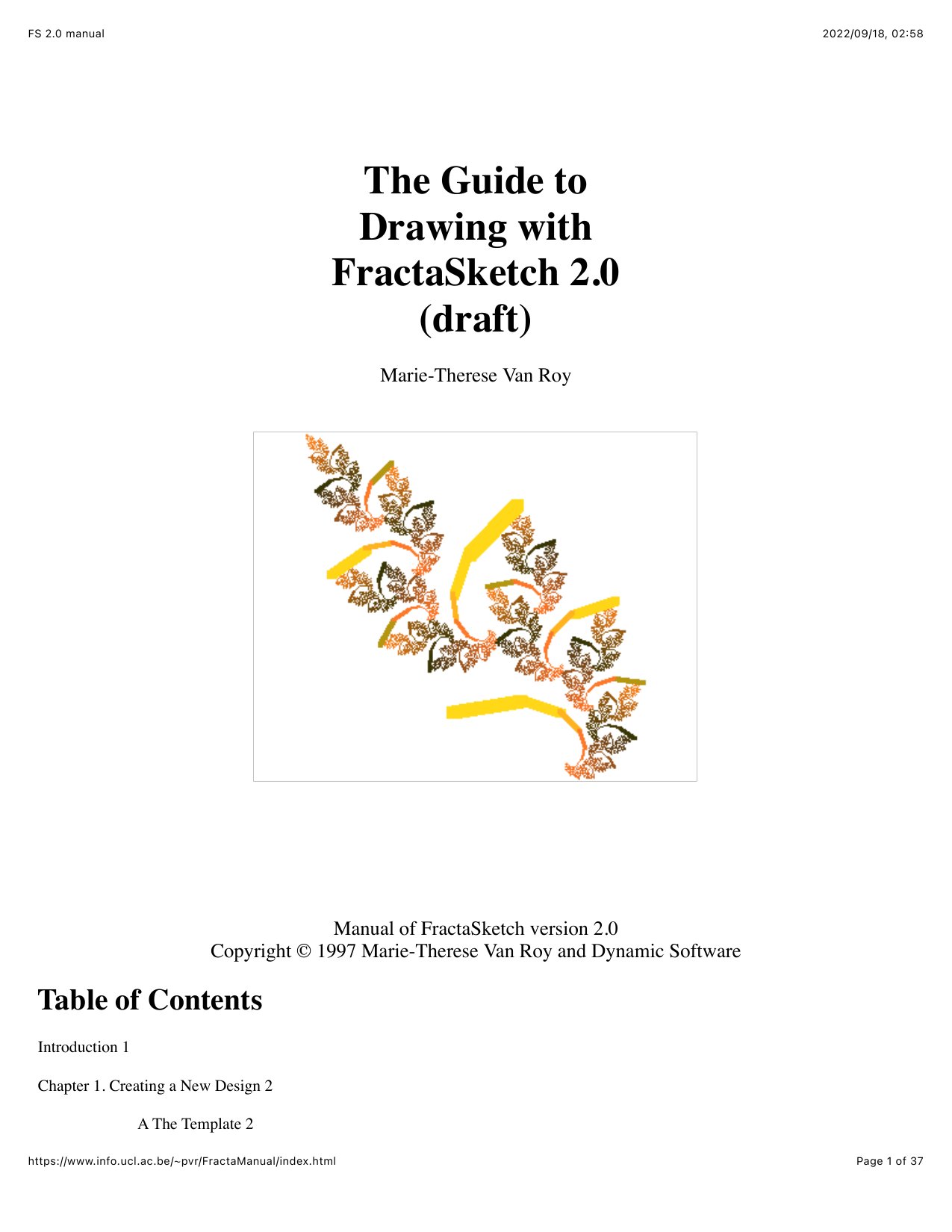 FractalSketch 2.0 manual draft