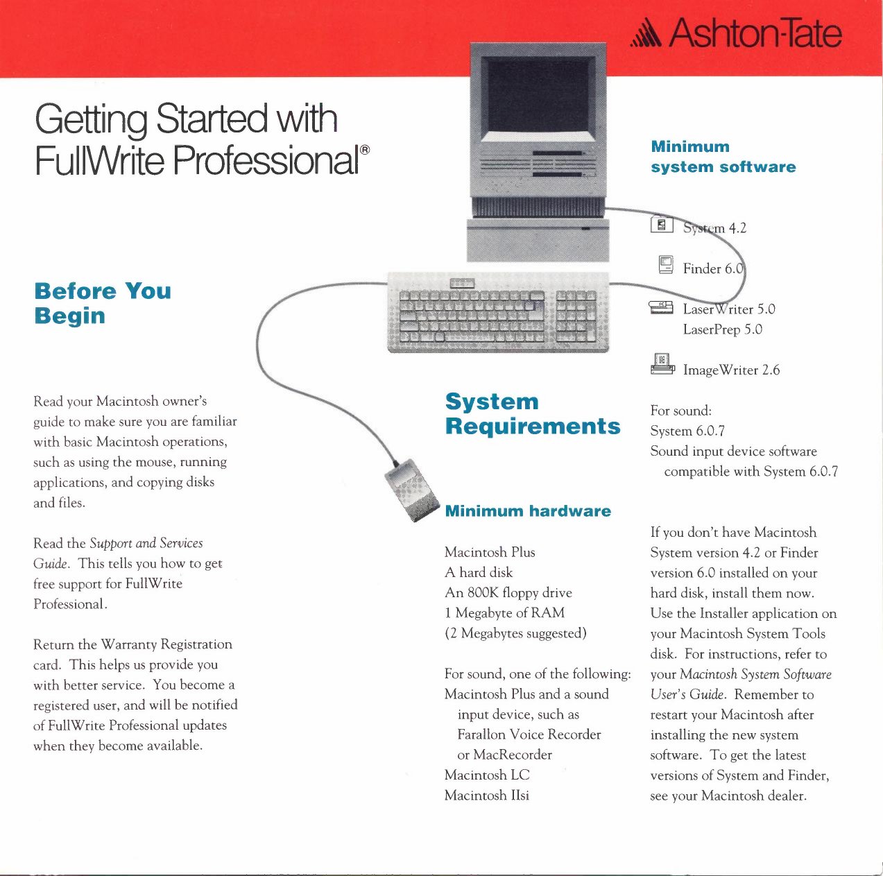 Getting Started with FullWrite Professional