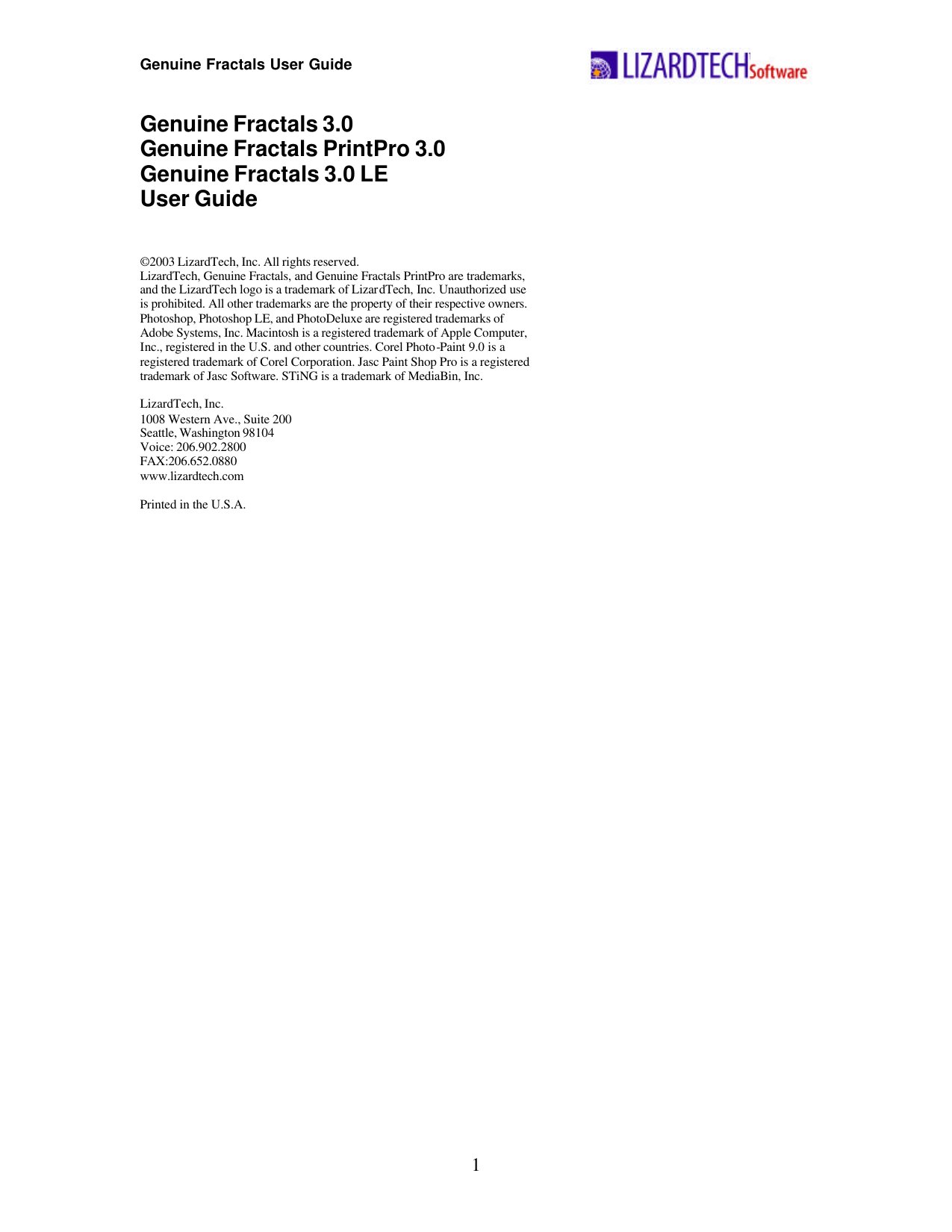 GF3.0 User Manual 0