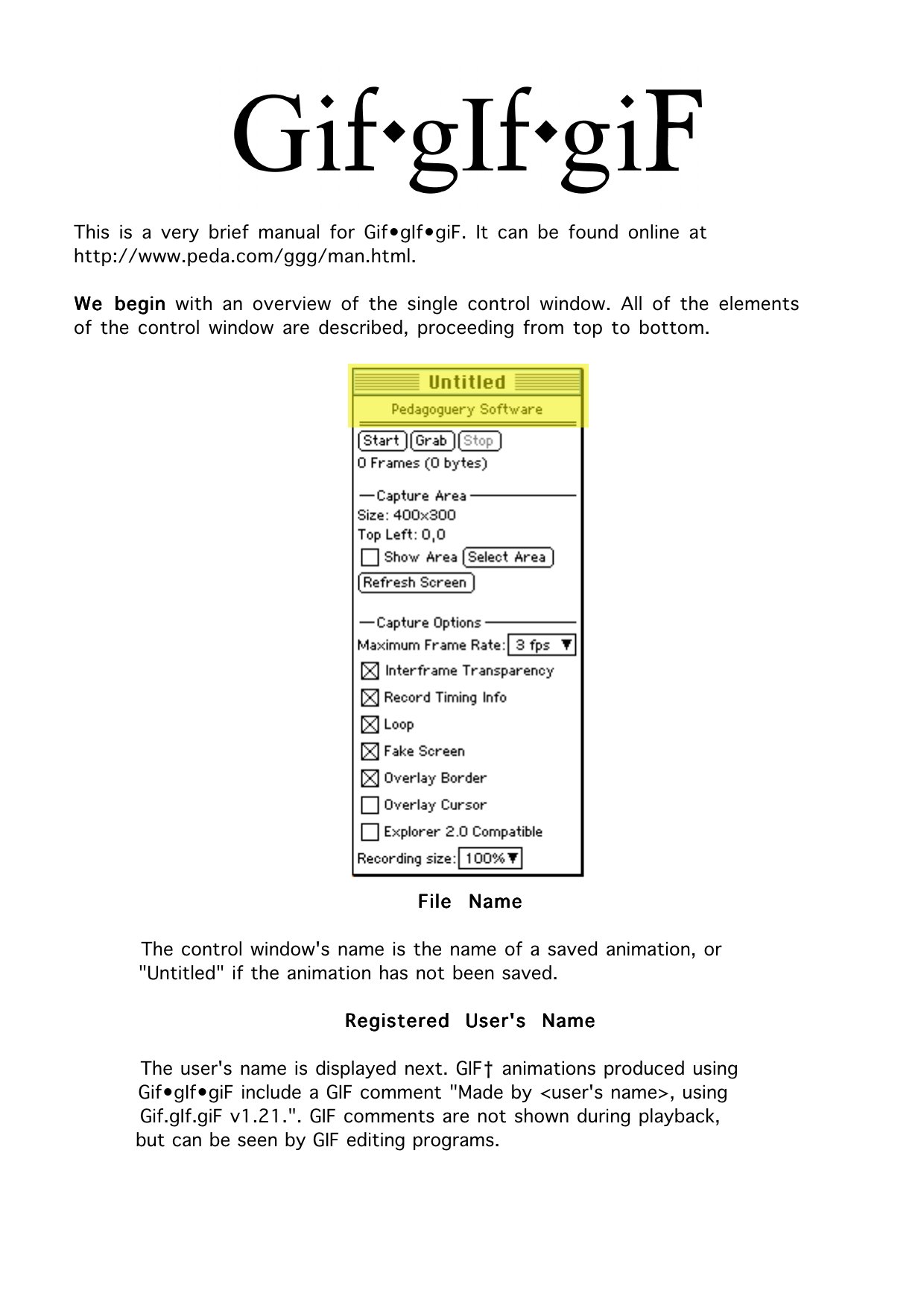 GGG Manual