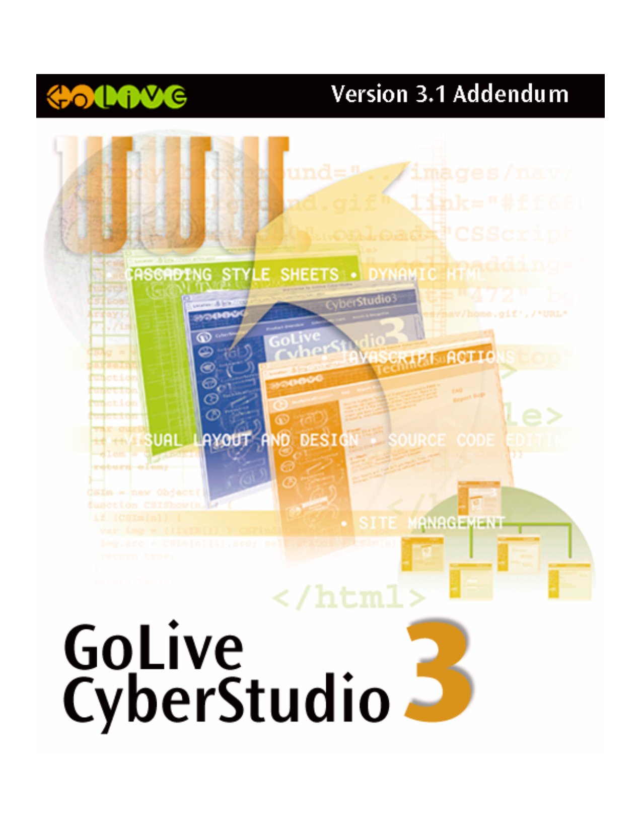 GoLive CyberStudio 3.1 Addendum
