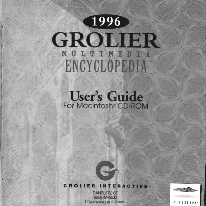 GrolierEncyclopedia 1996 Manual