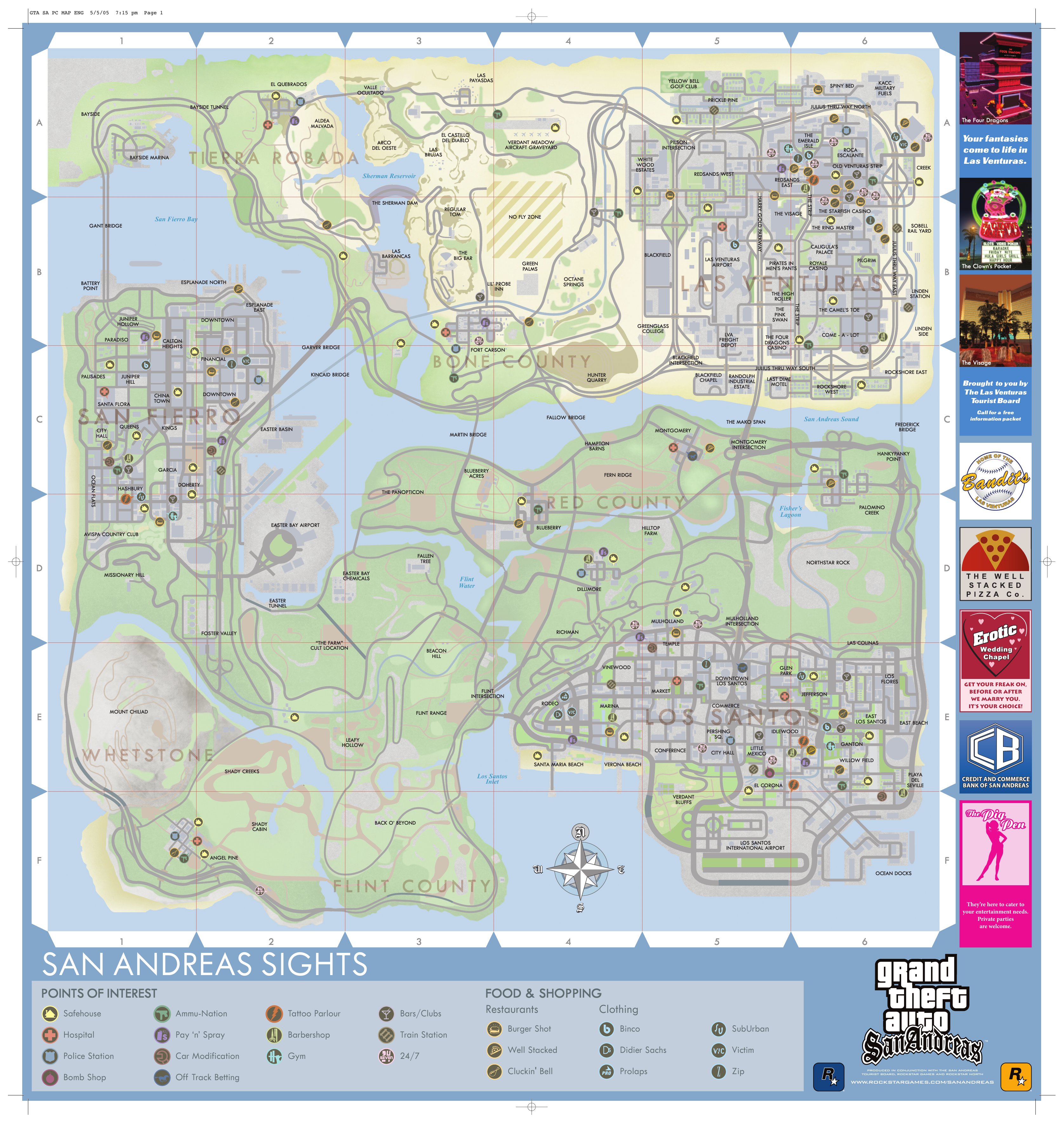 GTA San Andreas Map
