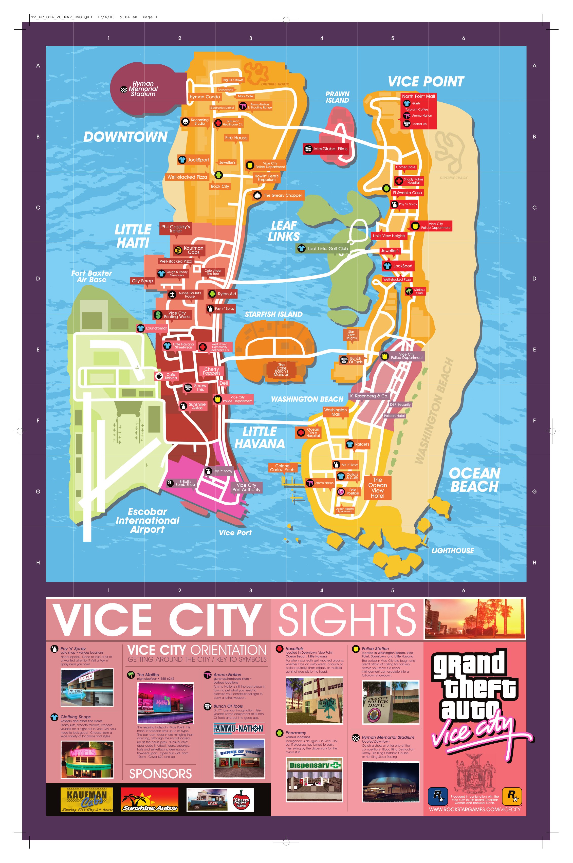 GTA Vice City Map