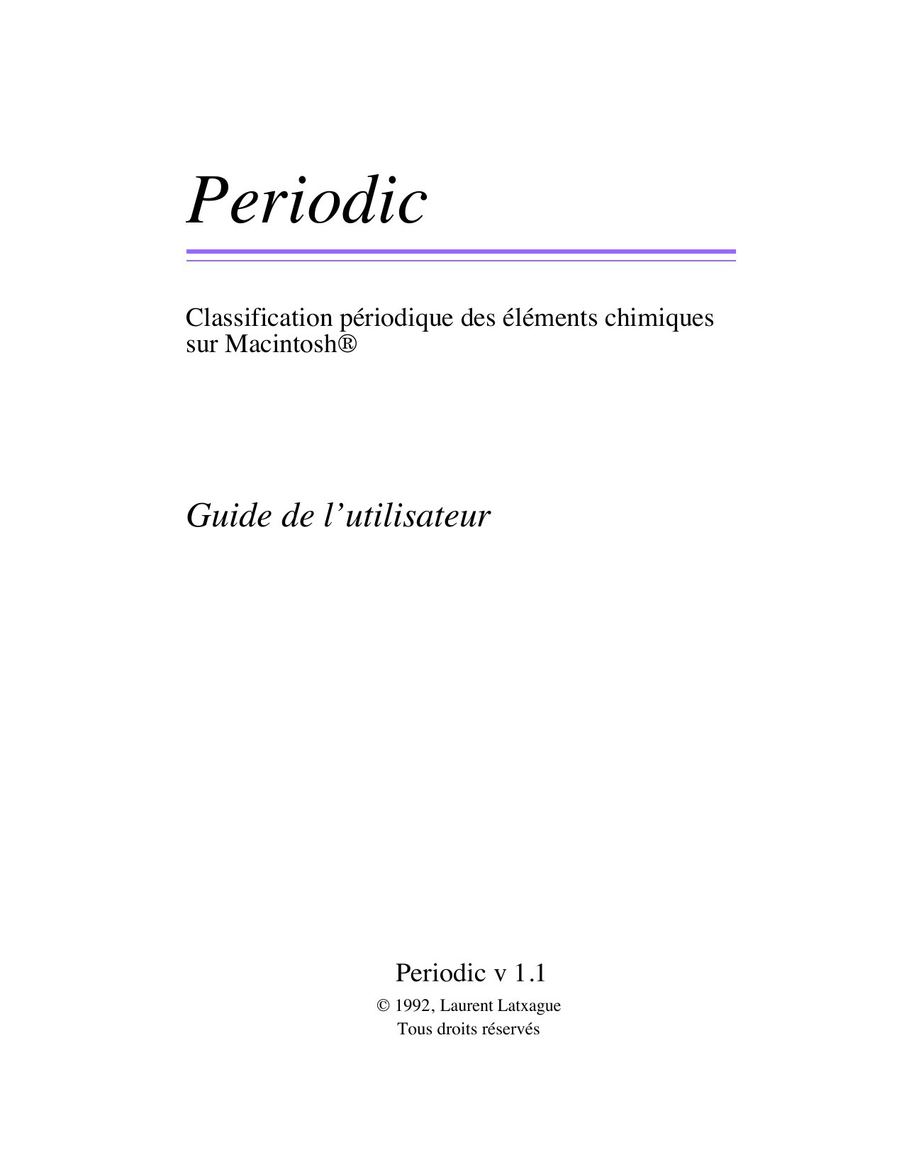 Guide de lutilisateur