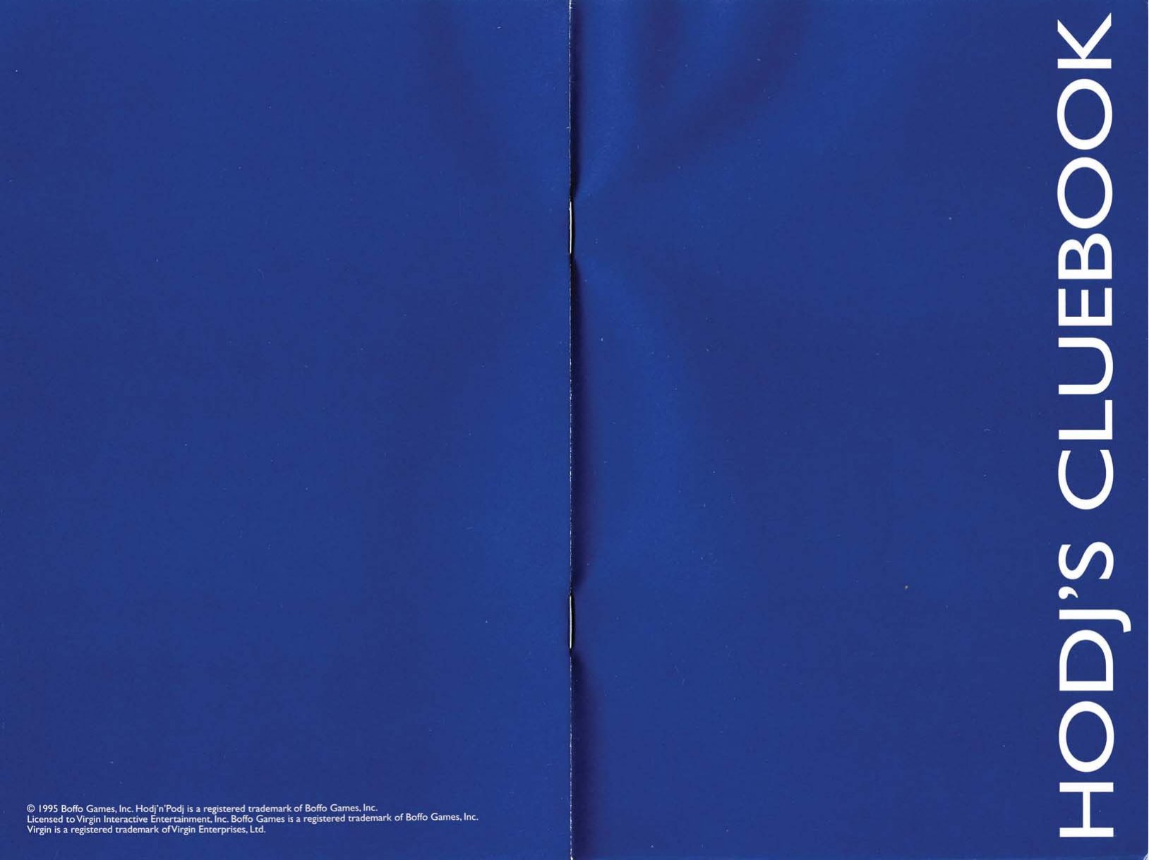 Hodjs Cluebook blue