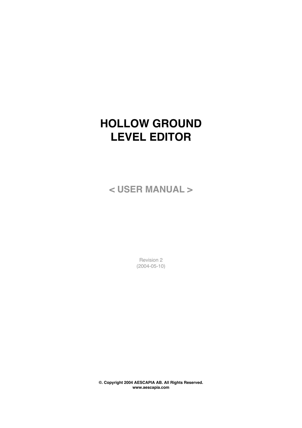 HollowED Manual v.1.0