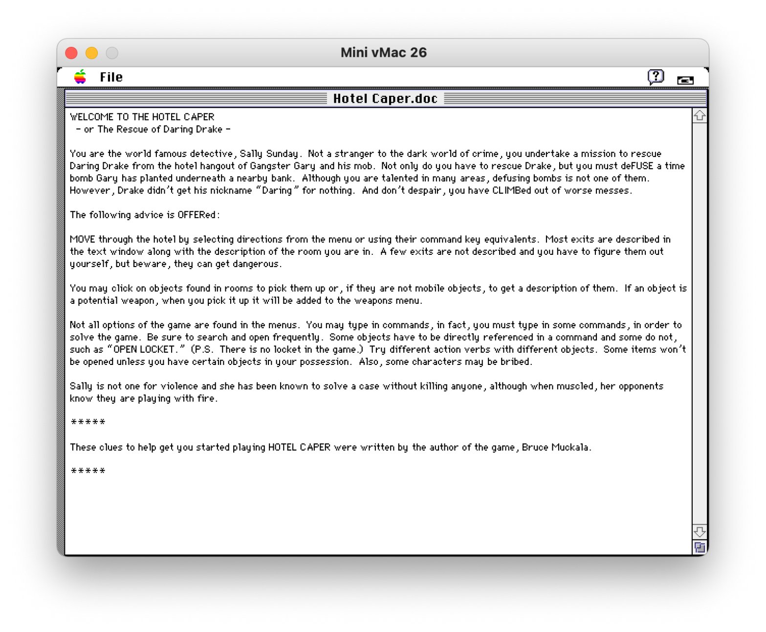 Hotel Caper.doc PDF