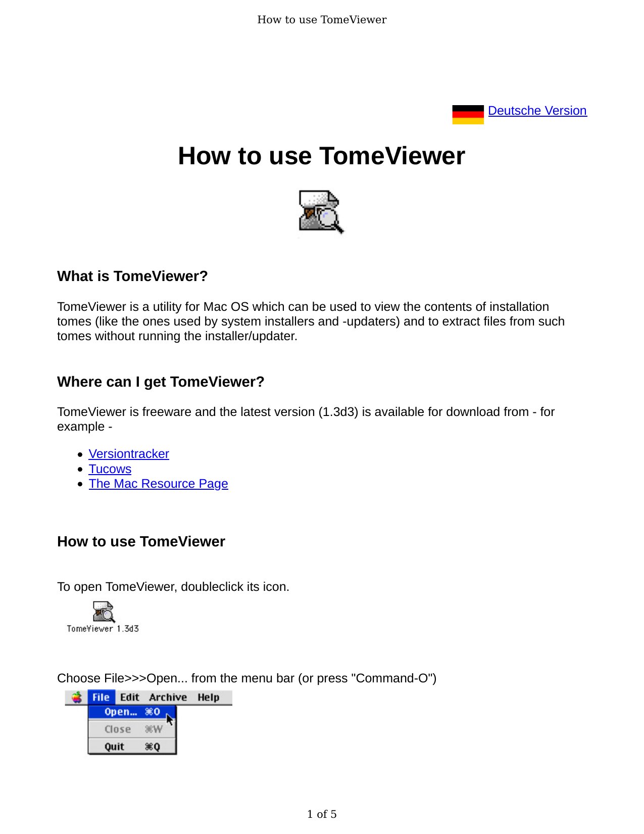 How To Use TomeViewer