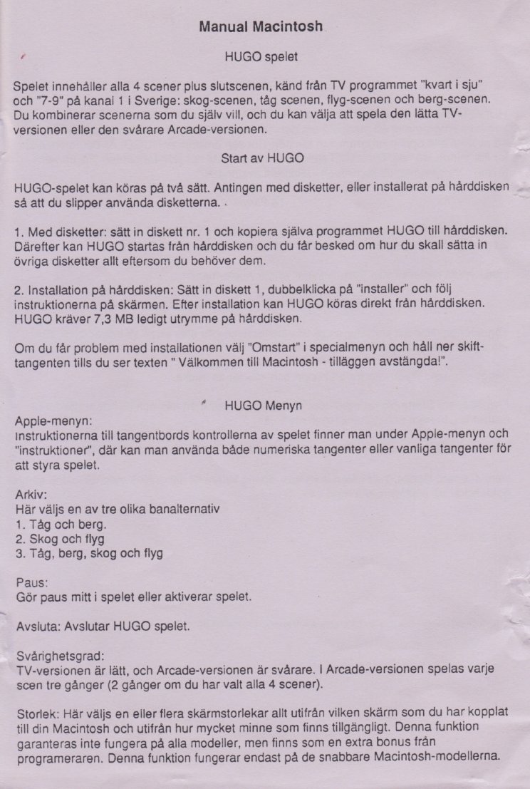 Hugo manual