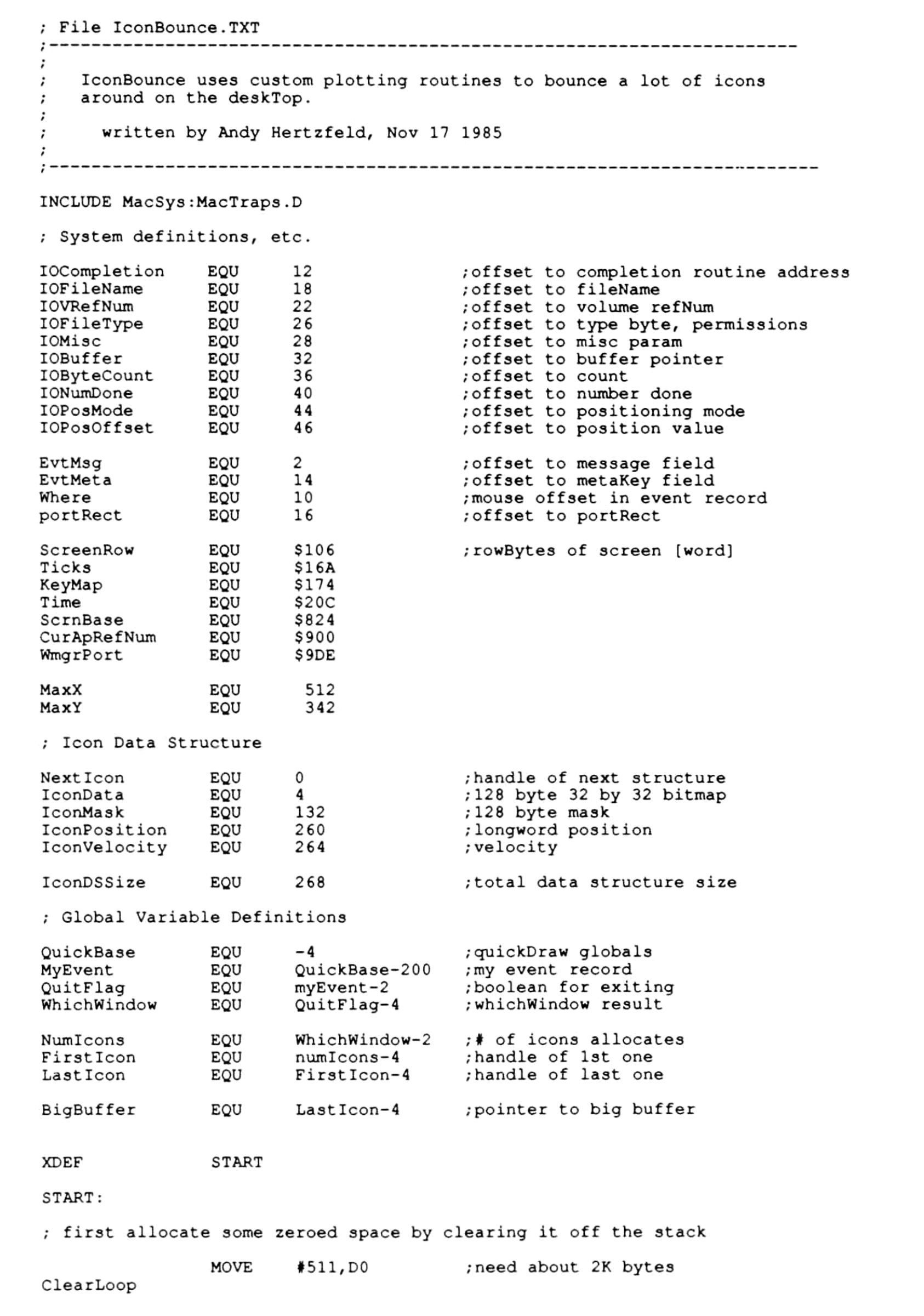 IconBounce ASM SourceCode