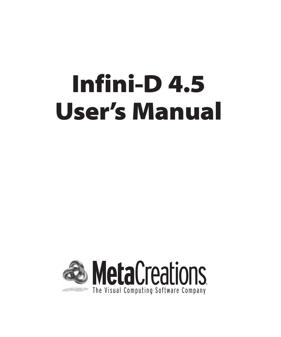 Infini D 4.5 Manual