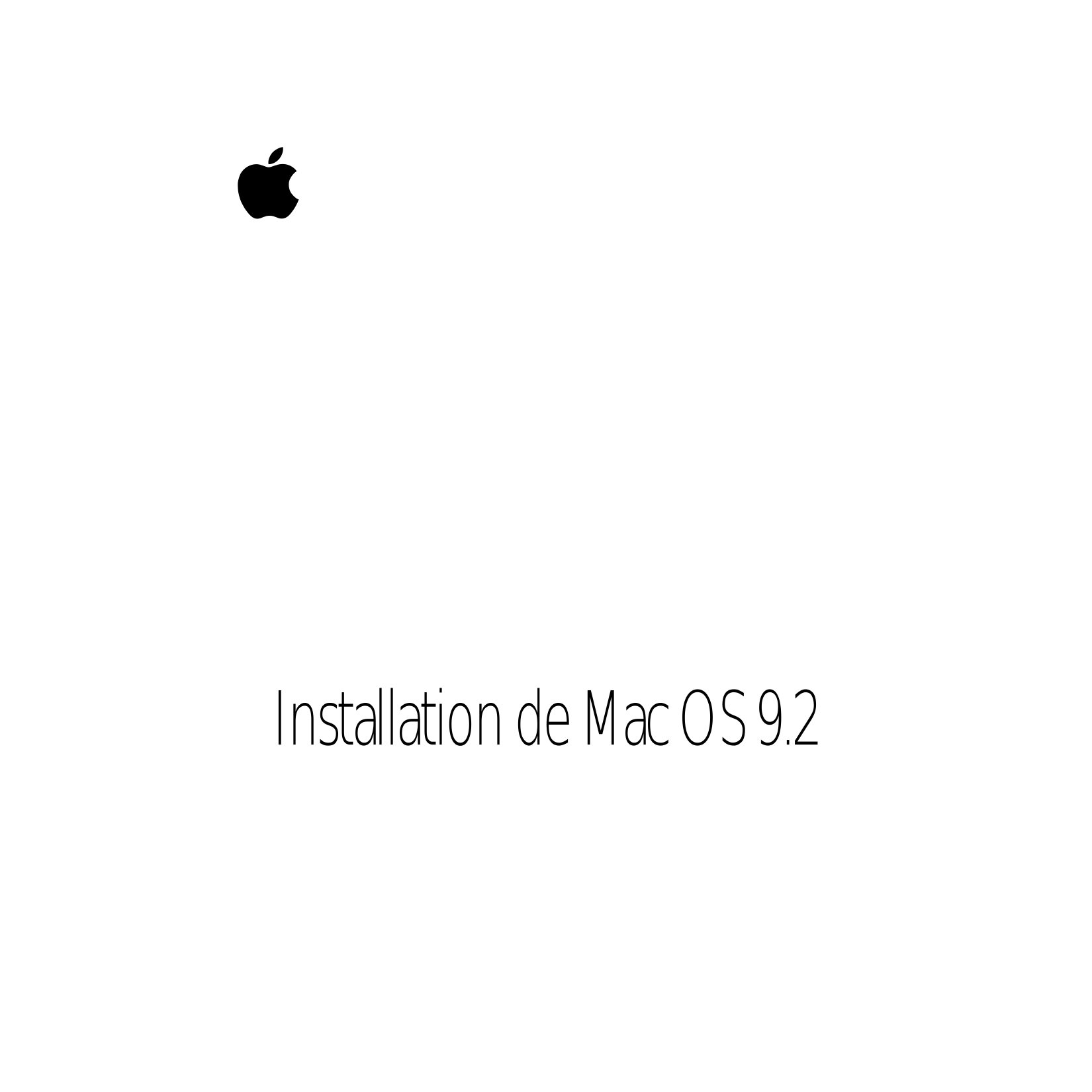 Installation de Mac OS 9.2