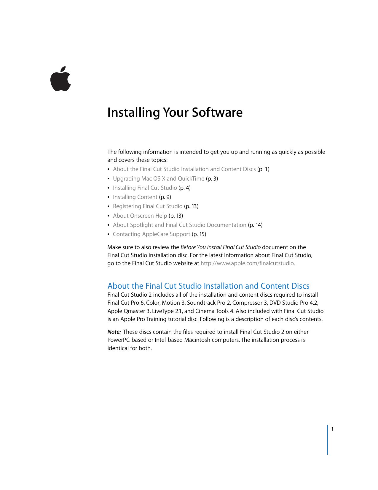 Installing Your Software
