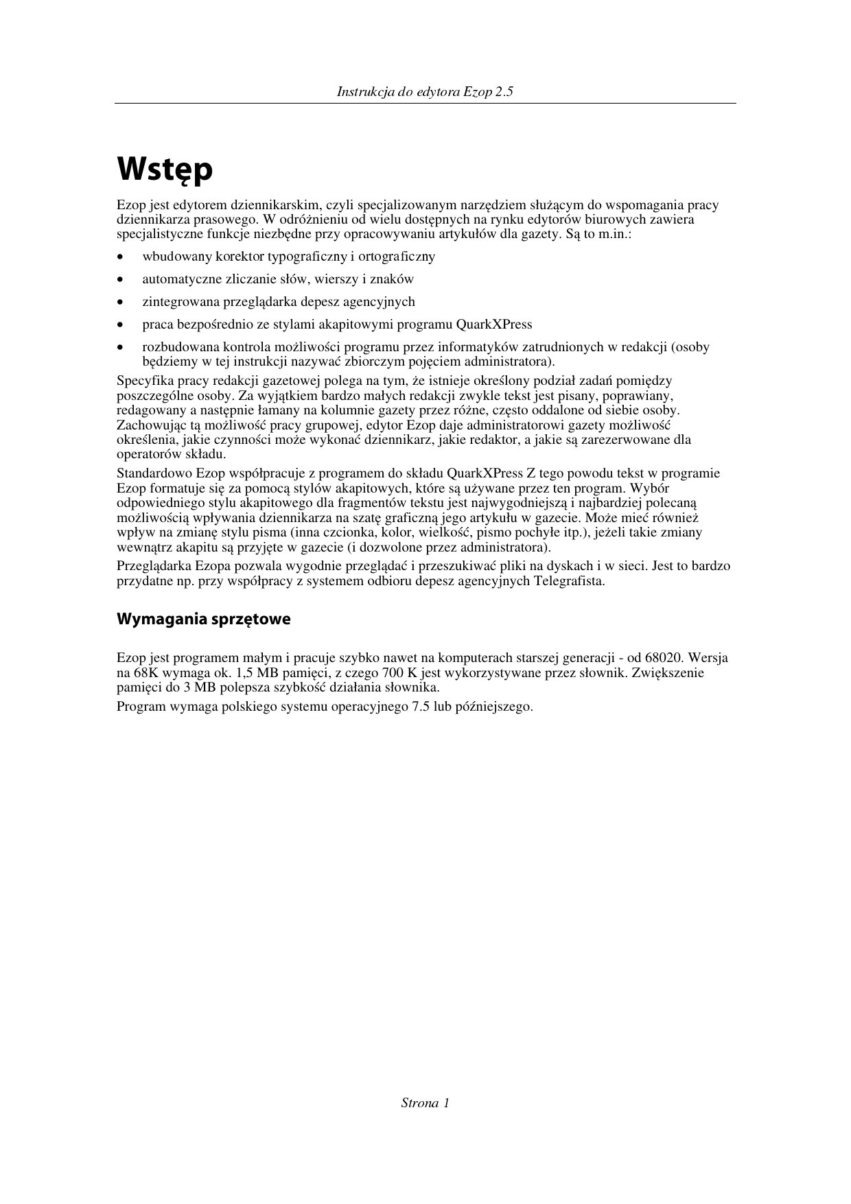 Instrukcja do Ezopa 0