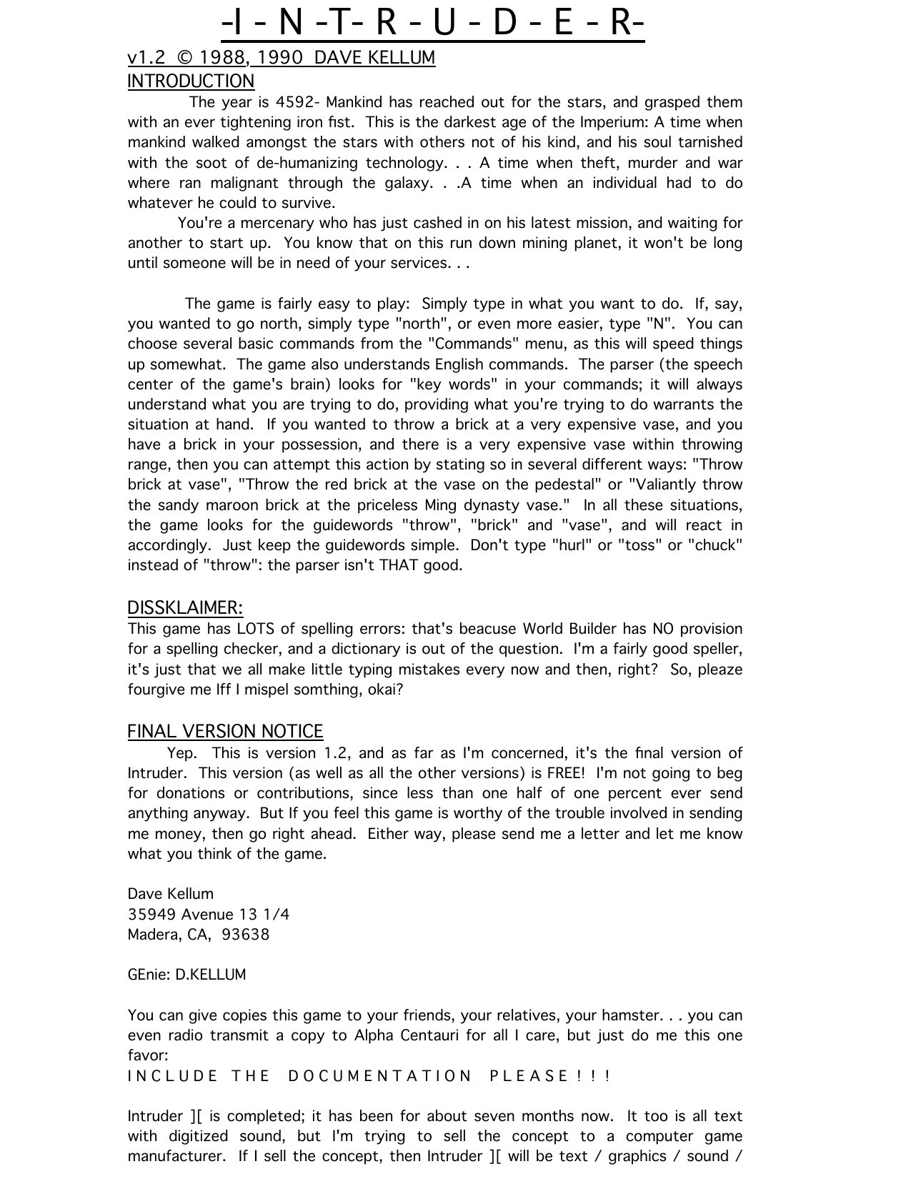 Intruder v1.2 Docs. PDF