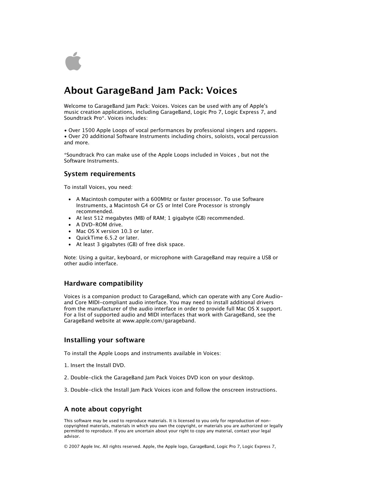 Jam Pack 6 Instructions
