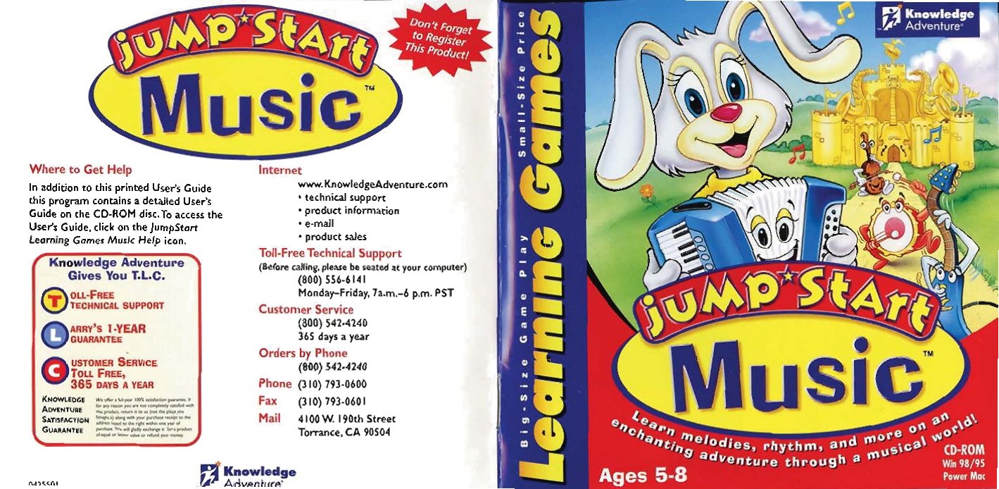 JumpStart Music manual