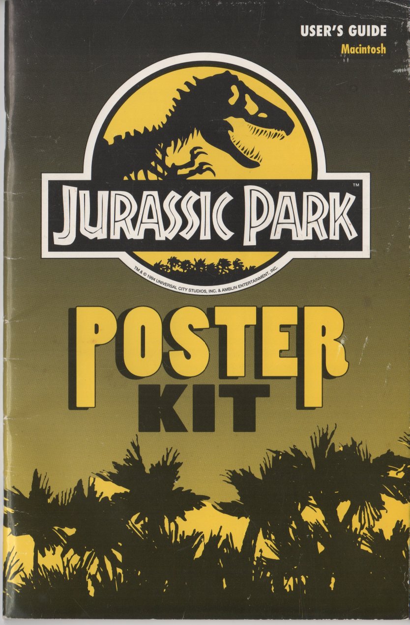 Jurassic Park Poster Kit Manual for Mac LQ
