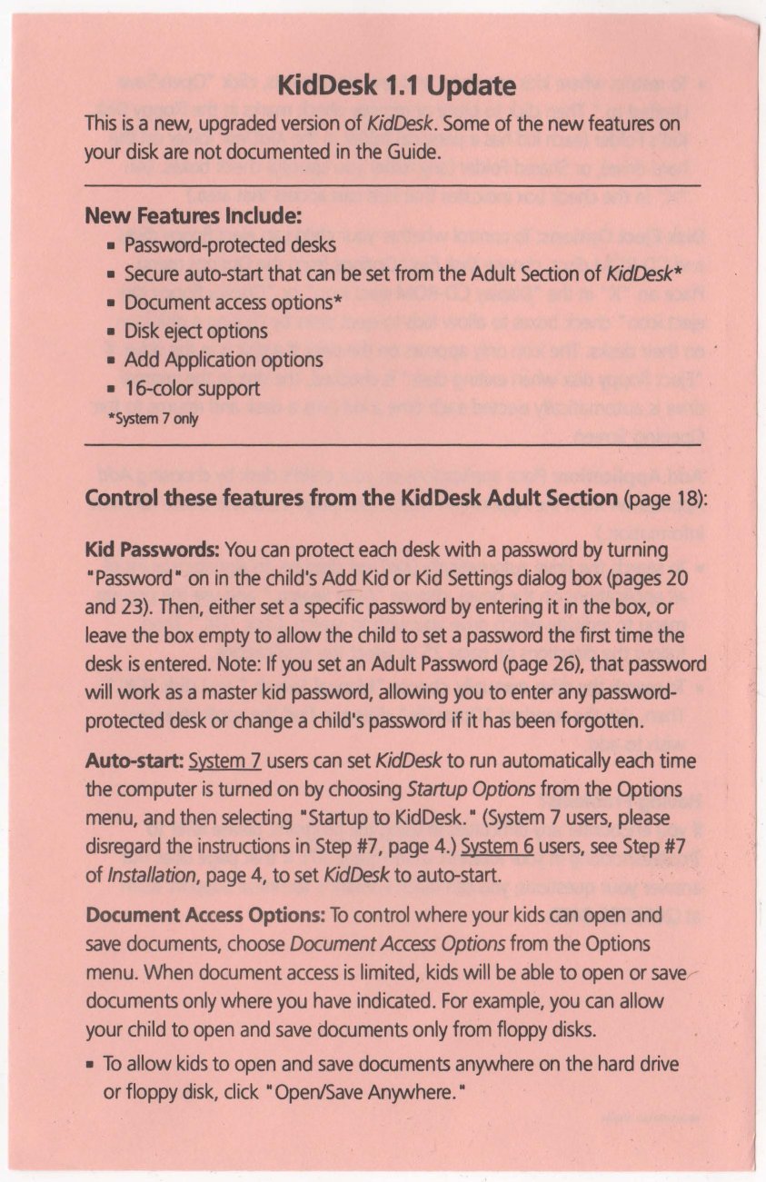 KidDesk Update 1.1 Insert OCR