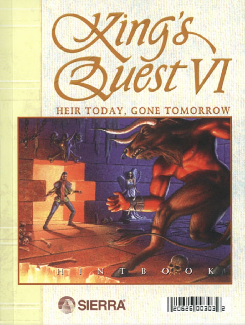 Kings Quest 6 Hint Book
