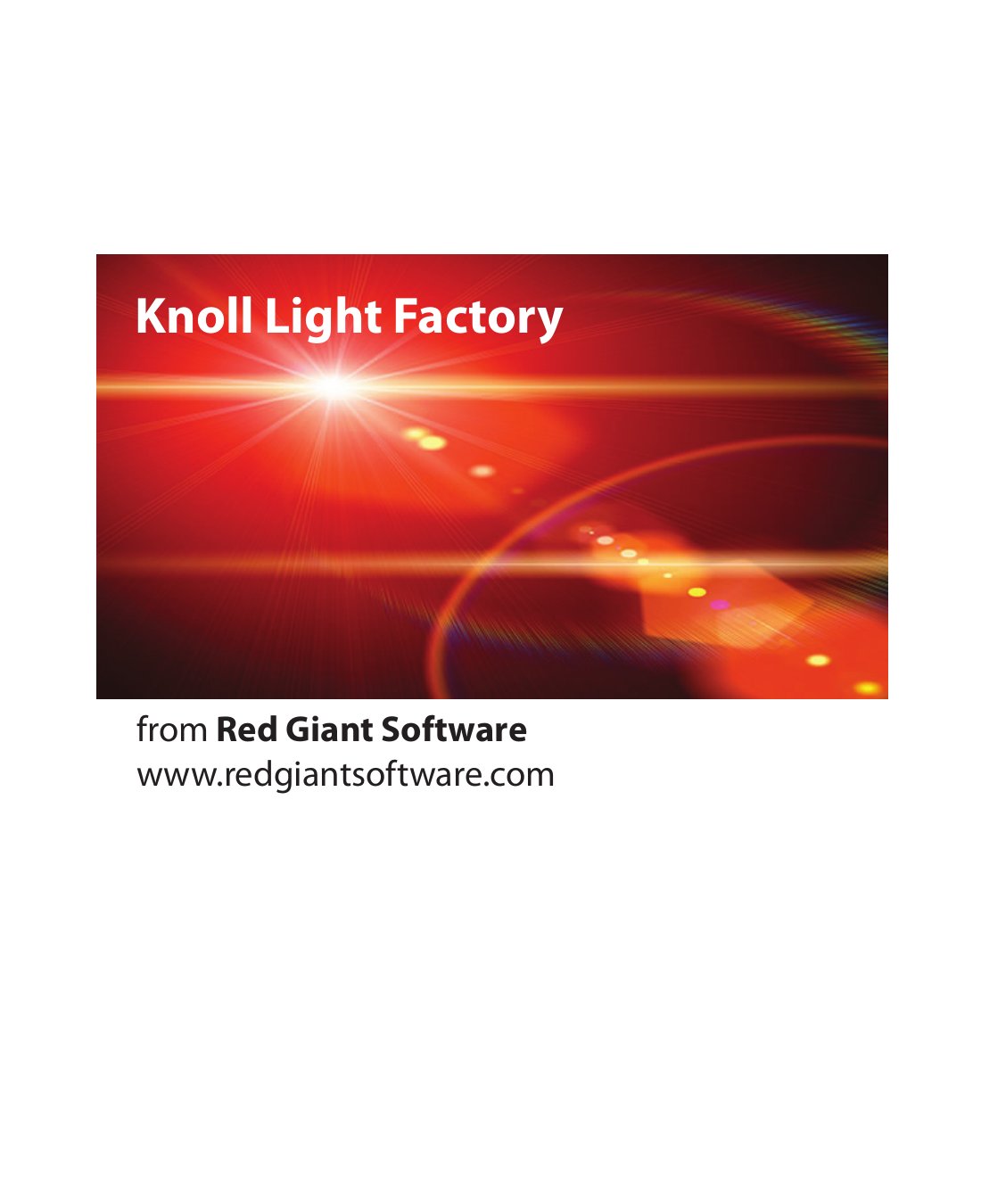 Knoll Light Factory User Manual