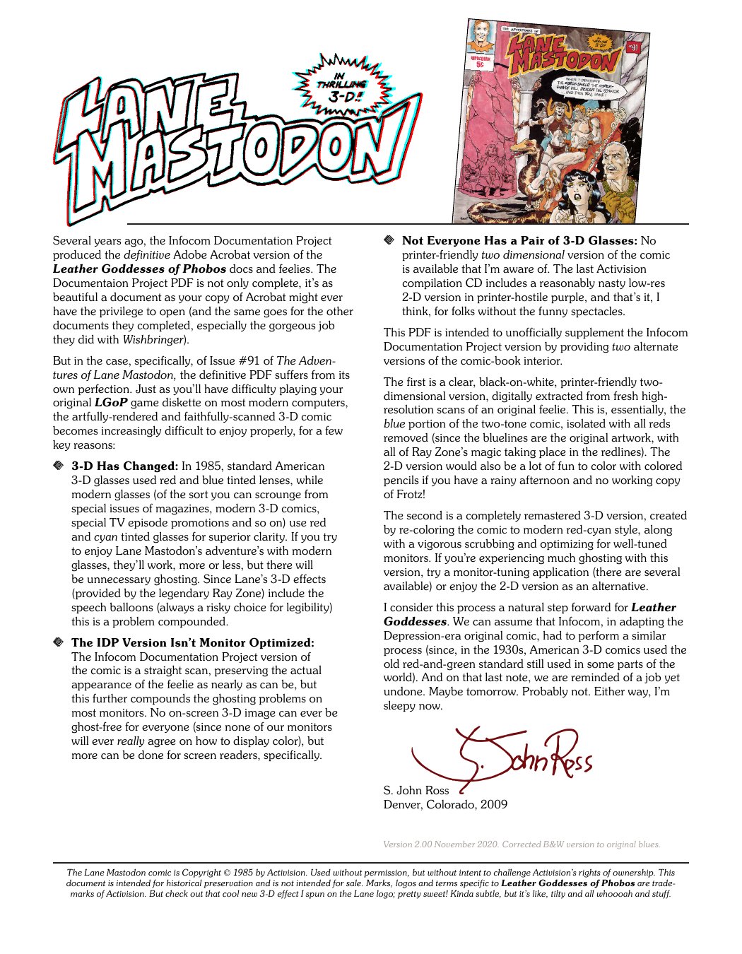 Lane Mastodon Alternates