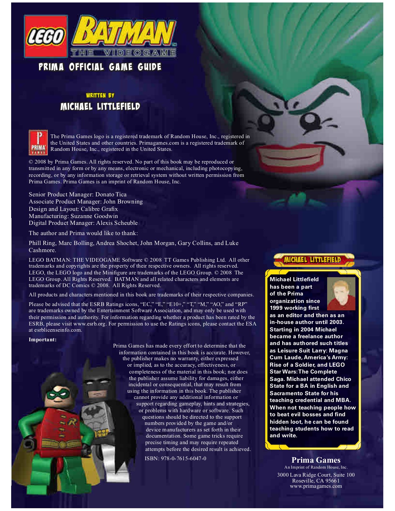 Lego Batman strategy guide