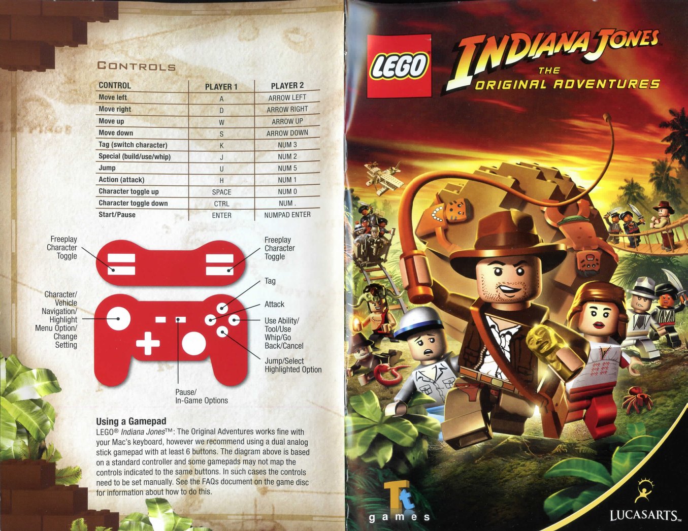 LEGO Indiana Jones manual