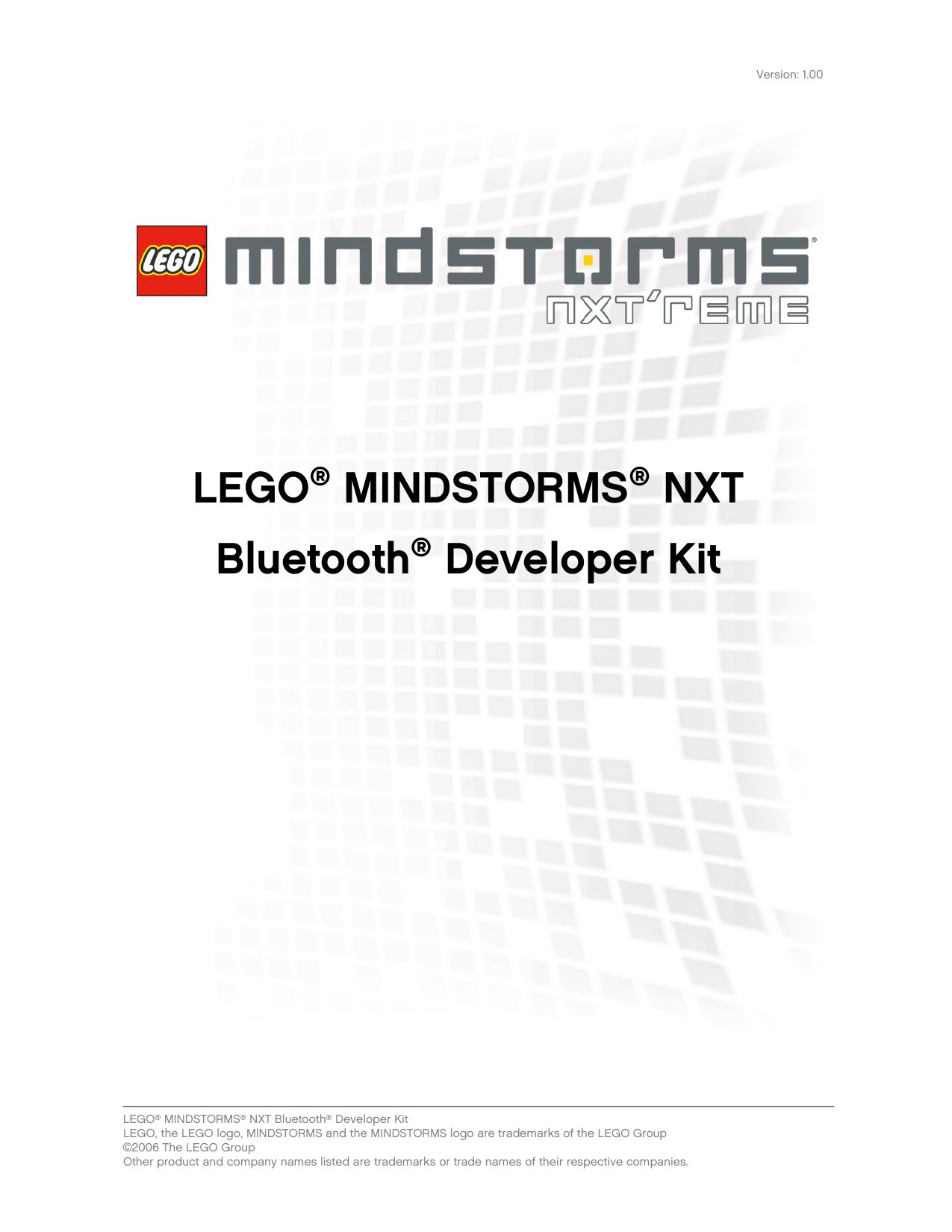 LEGO MINDSTORMS NXT Bluetooth Developer Kit