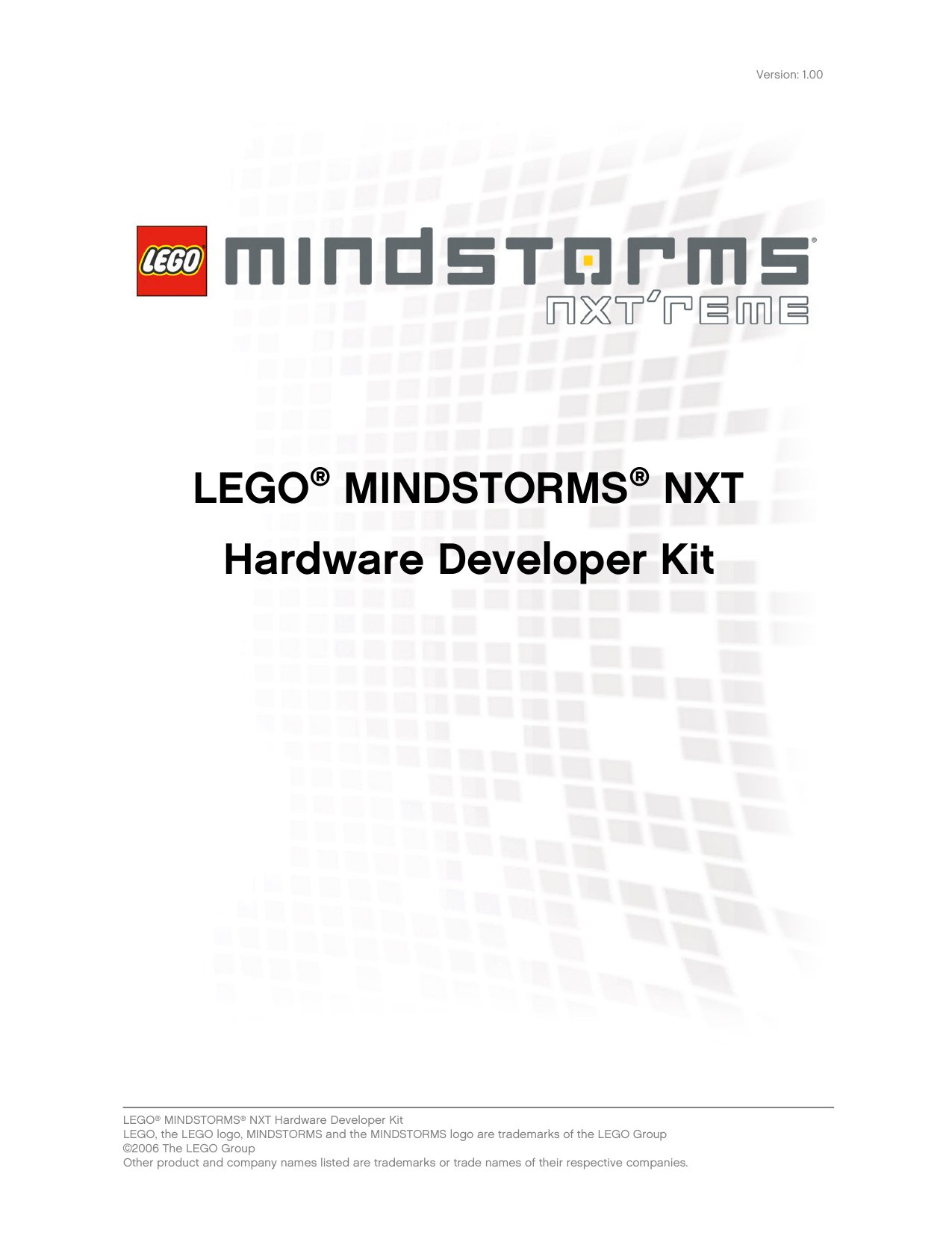 LEGO MINDSTORMS NXT Hardware Developer Kit