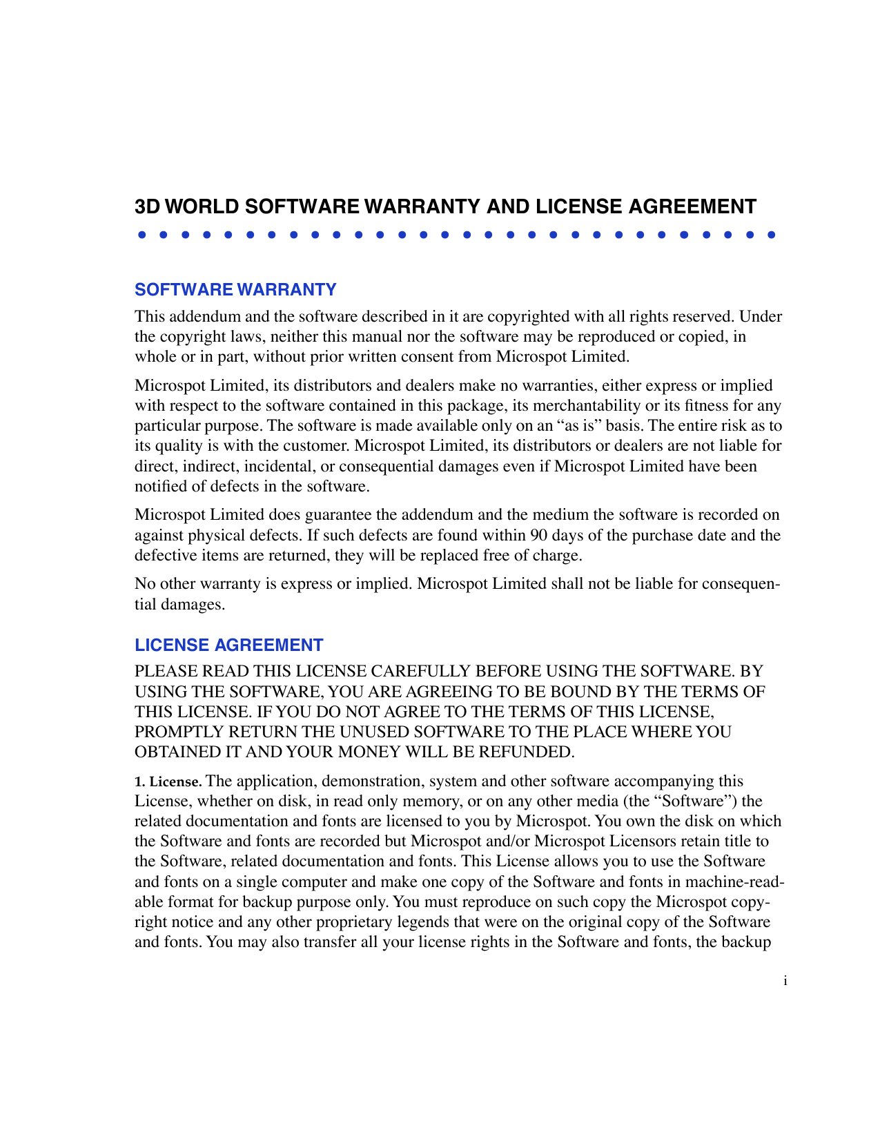 License Agreement