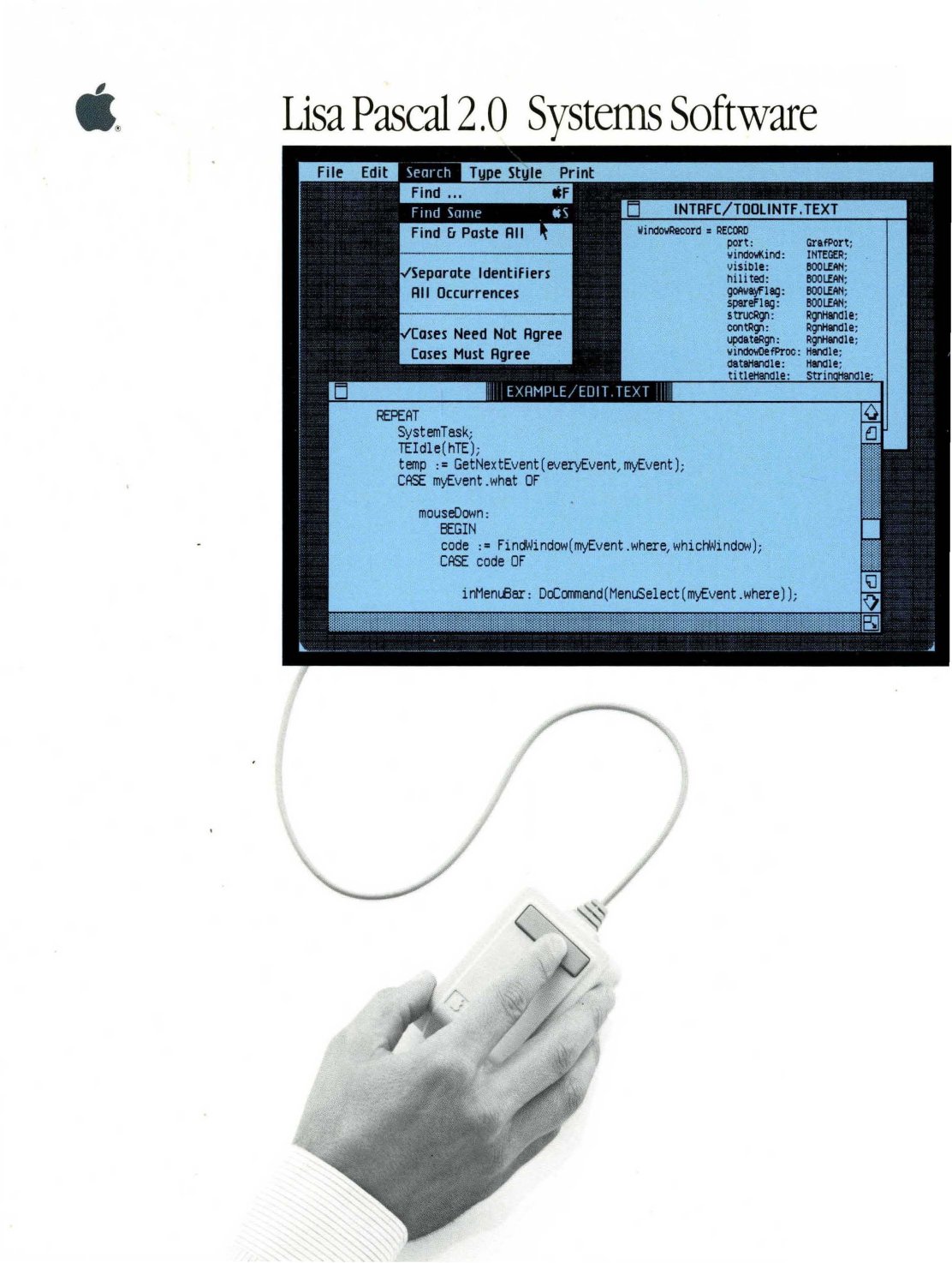 Lisa Pascal 2.0 Systems Software 1983