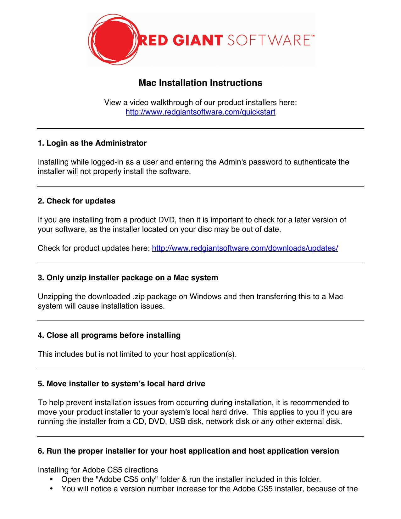 Mac Installation Instructions 1