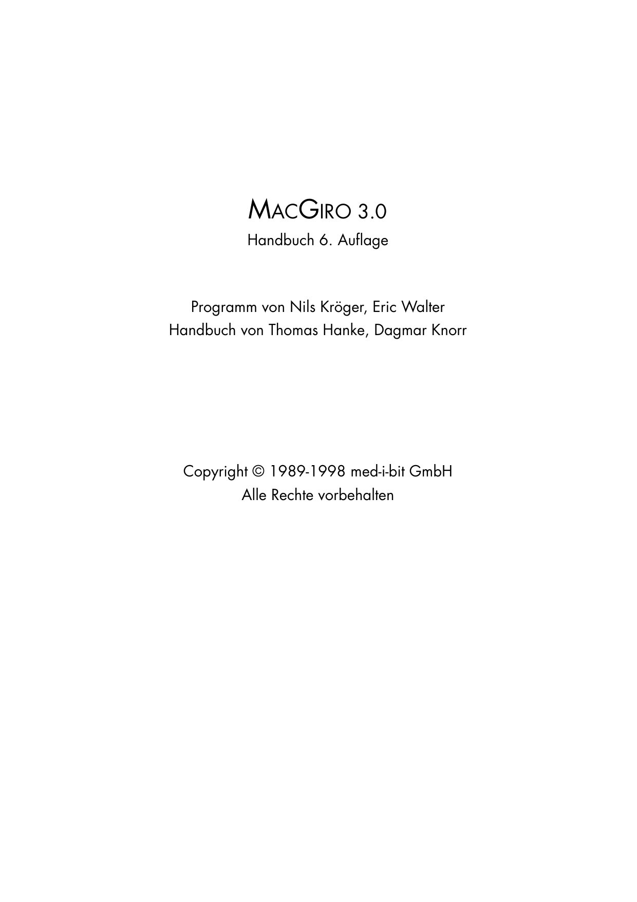 MacGiro Handbuch