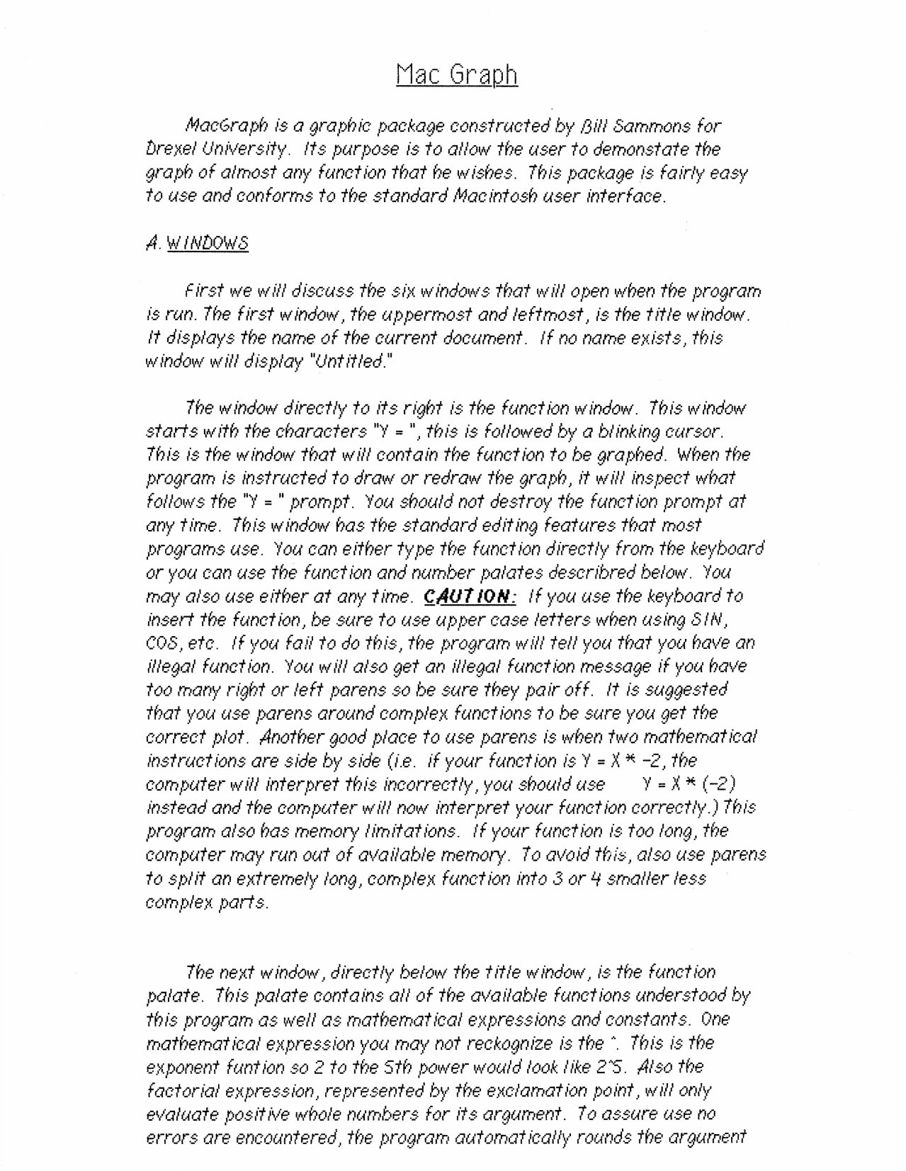 MacGraph ReadMe