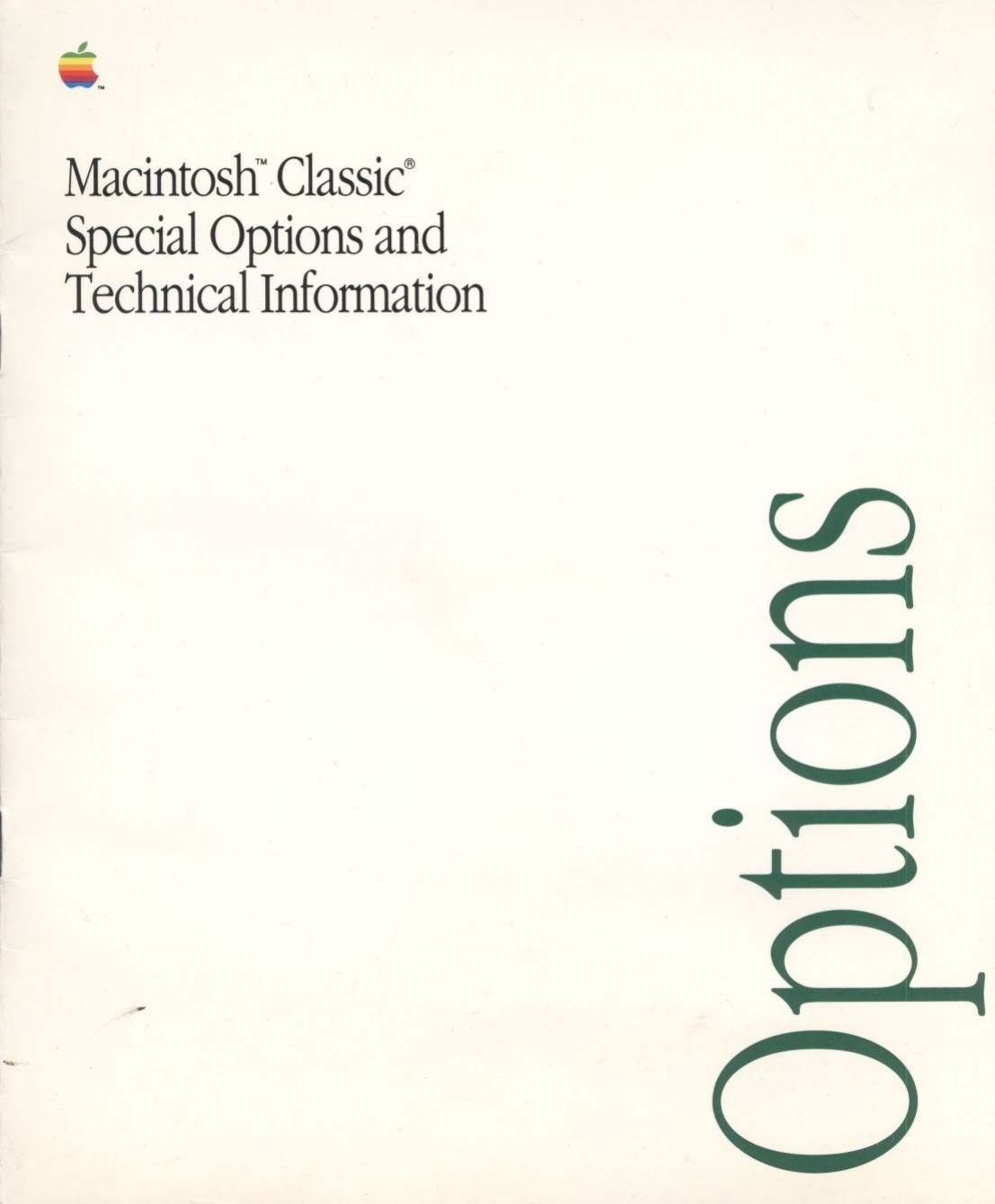 Macintosh Classic Special Options Z030 4042 A